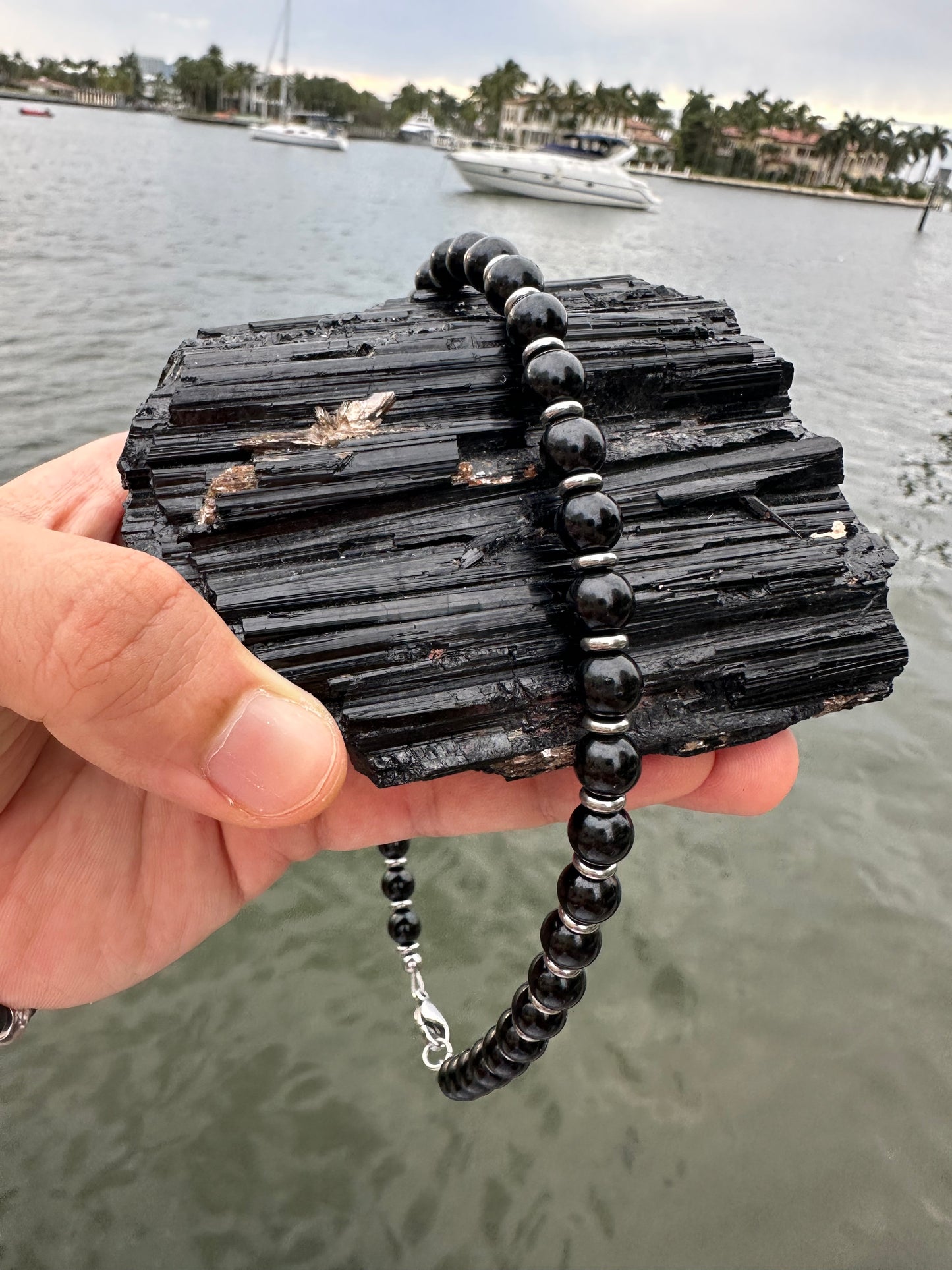Black Tourmaline Protection Necklace - World's Best Quality & Made To Last (8MM)
