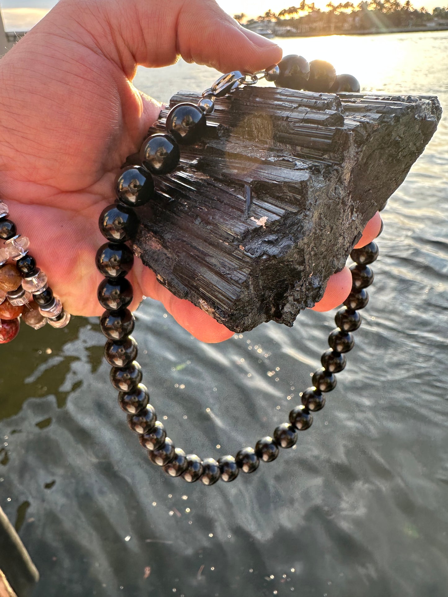 Black Tourmaline Protection Necklace - World's Best Quality & Made To Last (12MM)