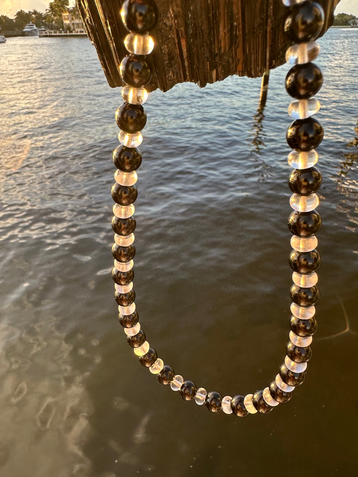 Black Tourmaline Protection Necklace - World's Best Quality & Made To Last (10MM)