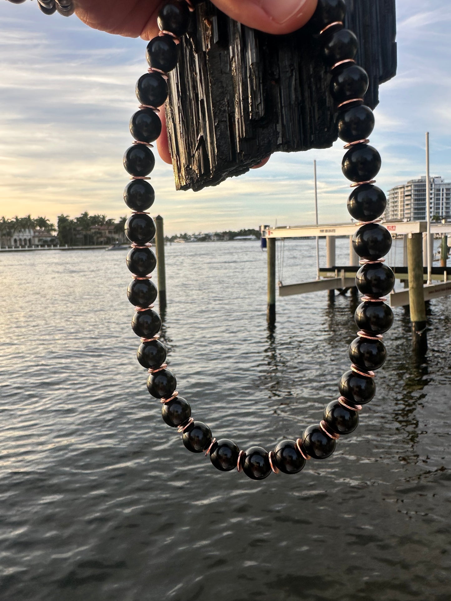 Black Tourmaline Protection Necklace - World's Best Quality & Made To Last (12MM)