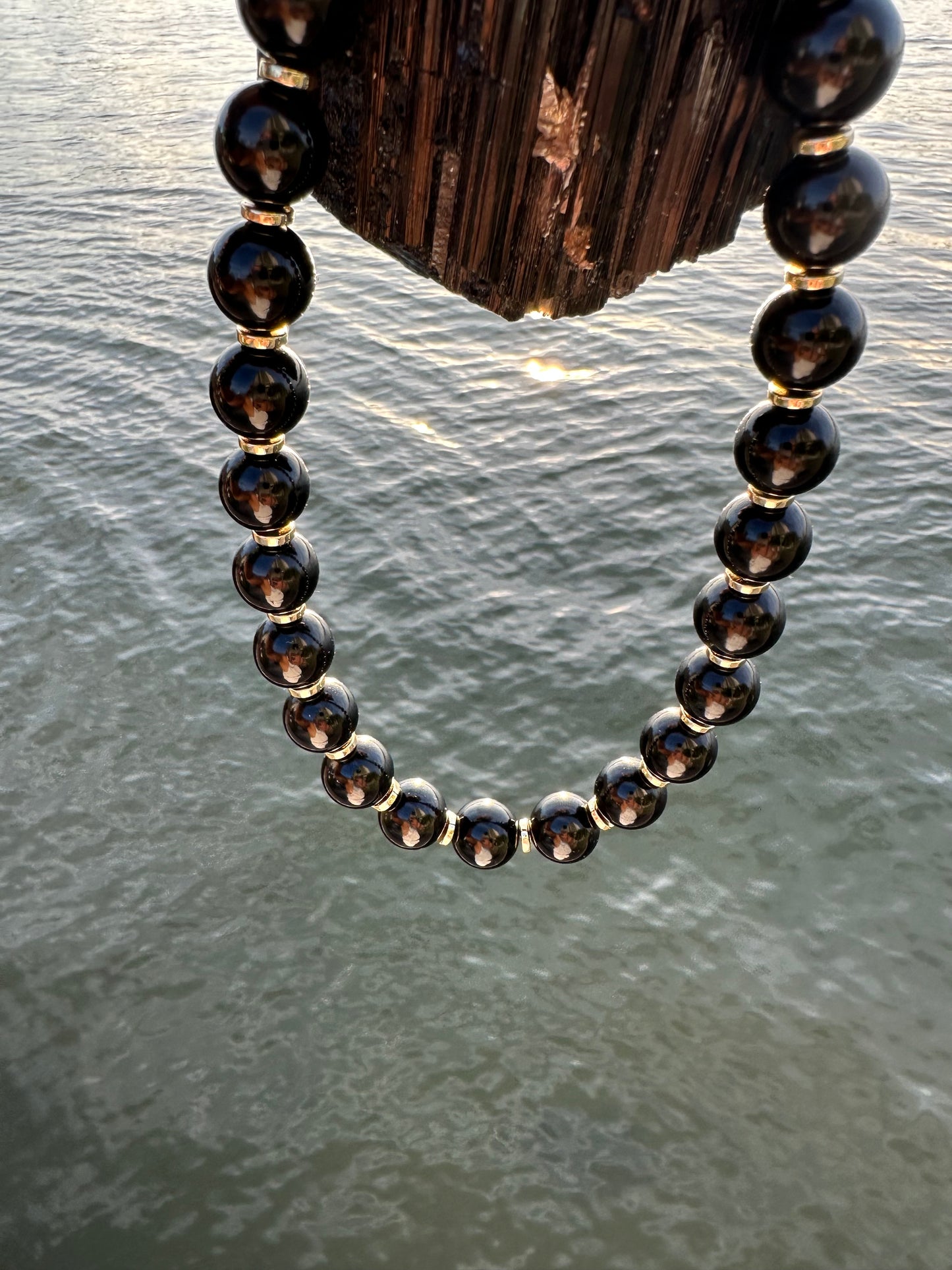 Black Tourmaline Protection Necklace - World's Best Quality & Made To Last (16MM)