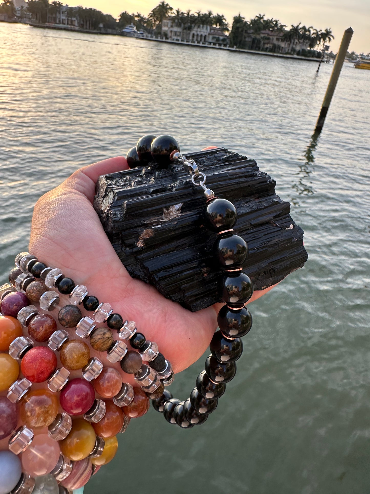 Black Tourmaline Protection Necklace - World's Best Quality & Made To Last (16MM)