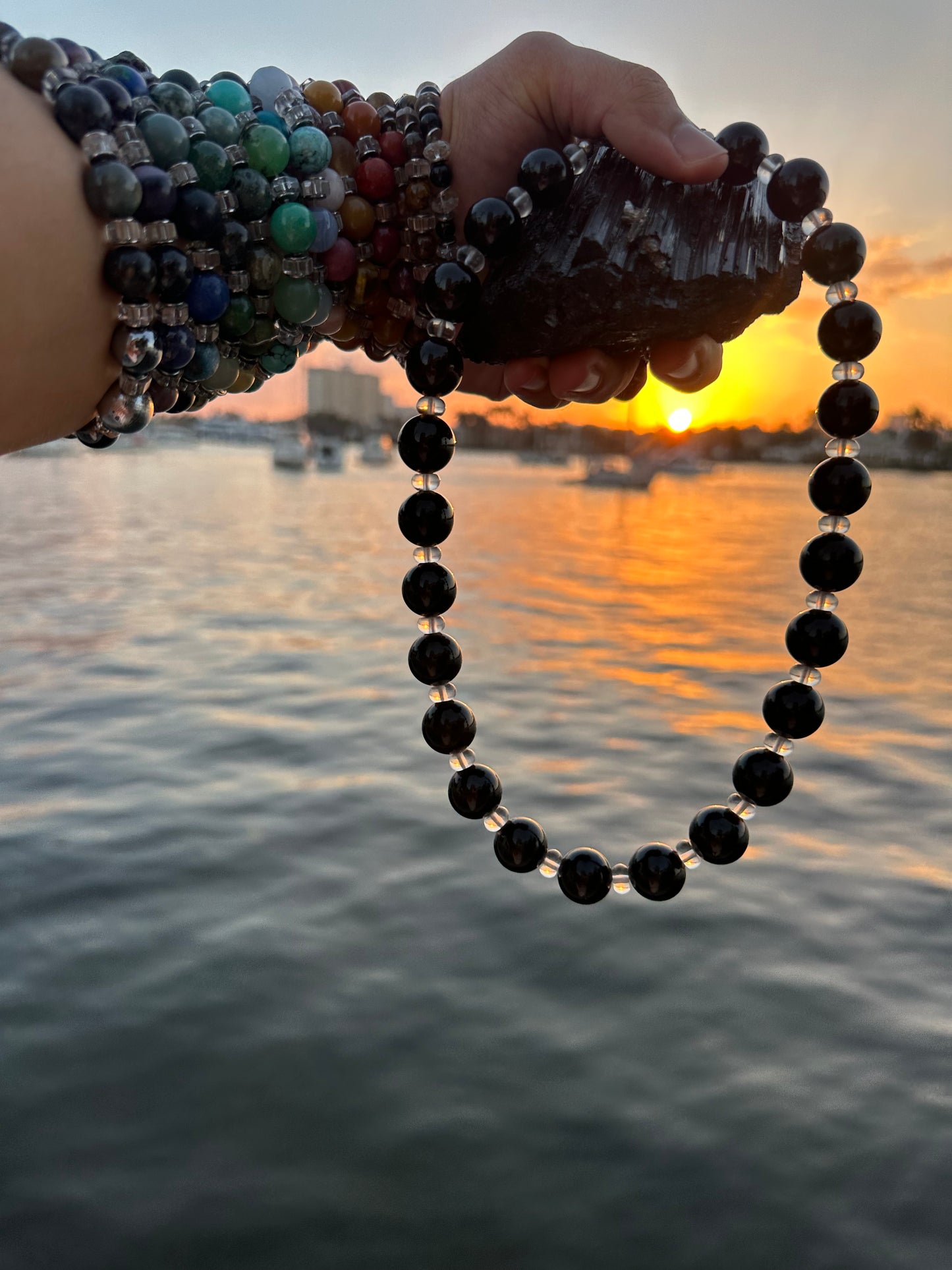 Black Tourmaline Protection Necklace - World's Best Quality & Made To Last (16MM)