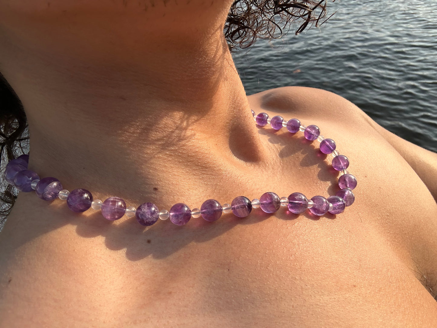 Luxury Amethyst-Moonstone Pure Gemstone Chain - World's Best Quality & Made To Last