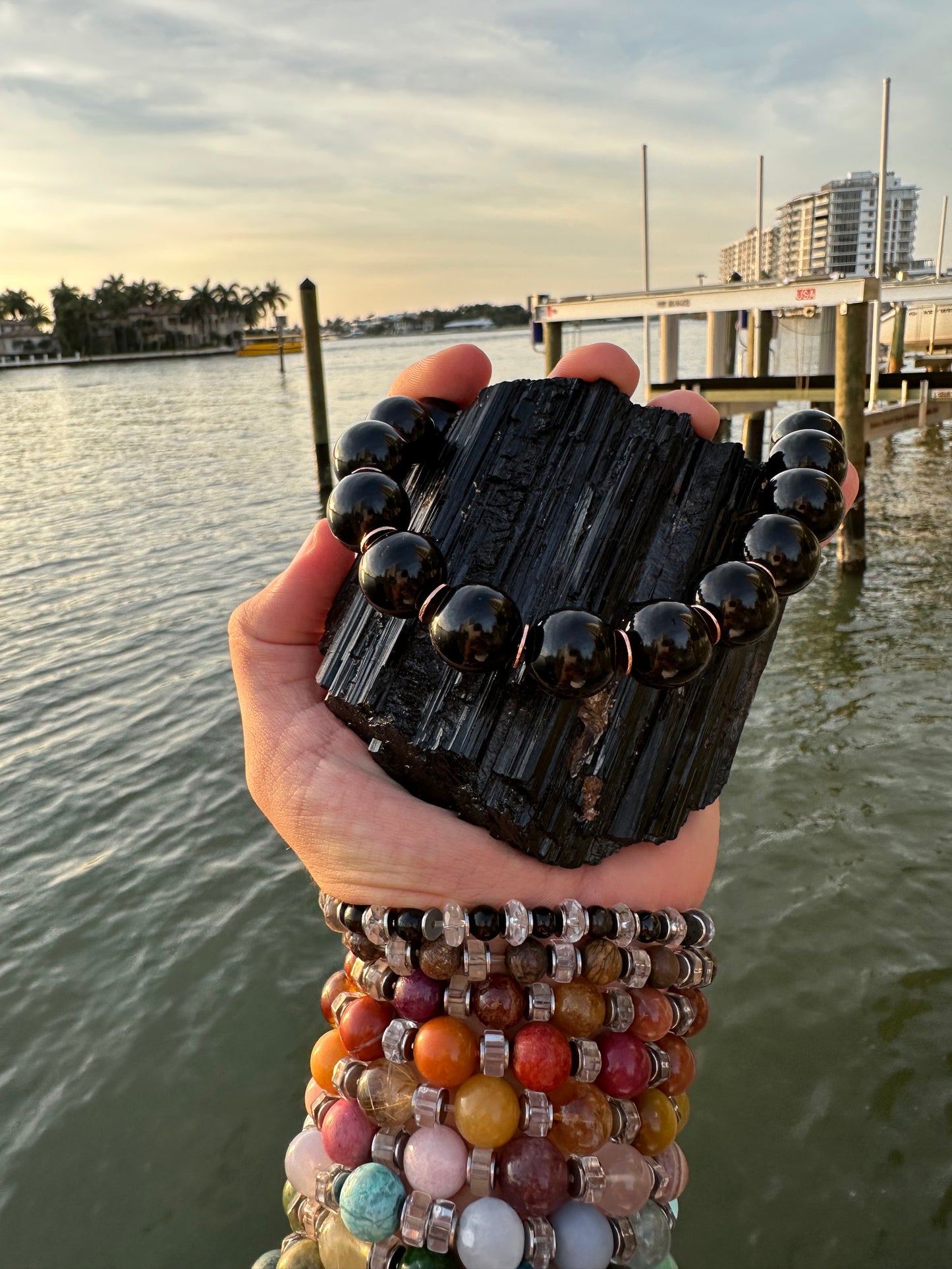 Black Tourmaline Protection Necklace - World's Best Quality & Made To Last (16MM)