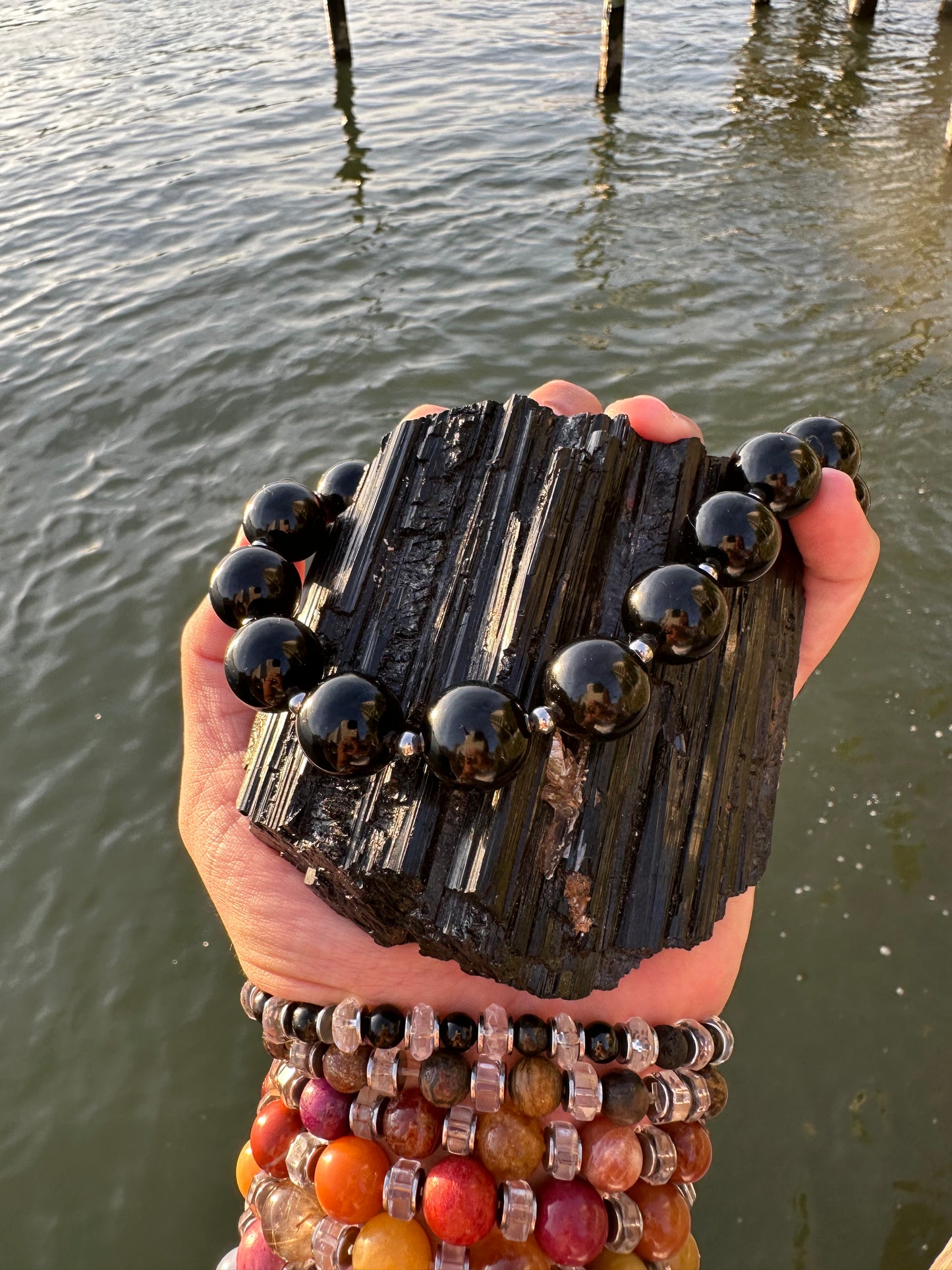 Black Tourmaline Protection Necklace - World's Best Quality & Made To Last (16MM)