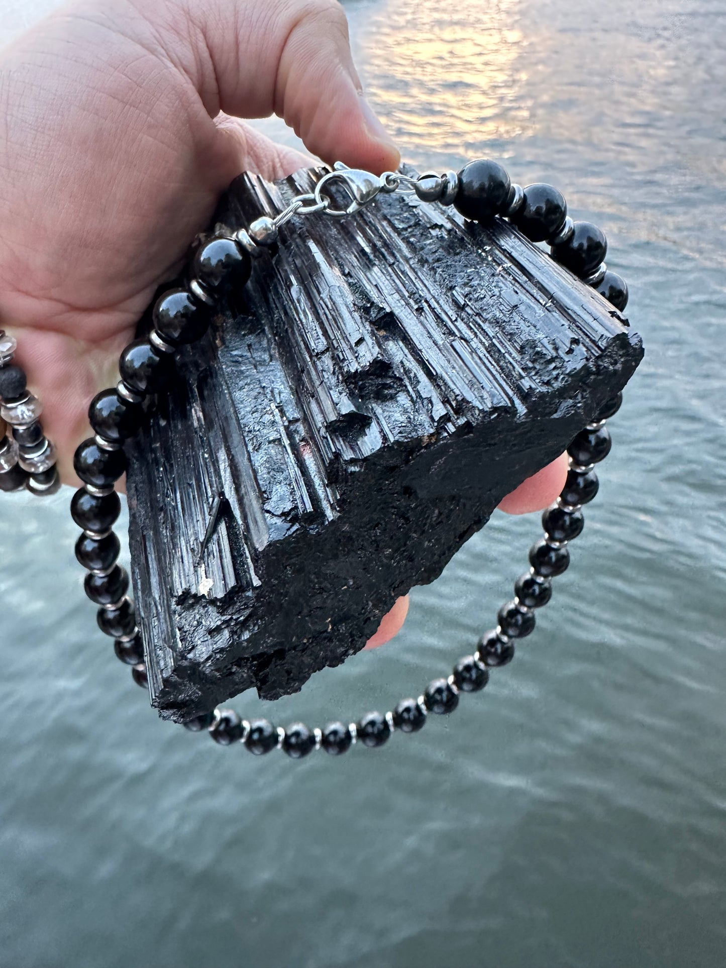 Black Tourmaline Protection Necklace - World's Best Quality & Made To Last (10MM)