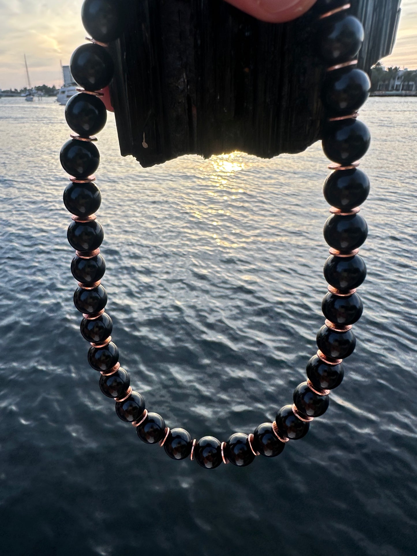 Black Tourmaline Protection Necklace - World's Best Quality & Made To Last (12MM)
