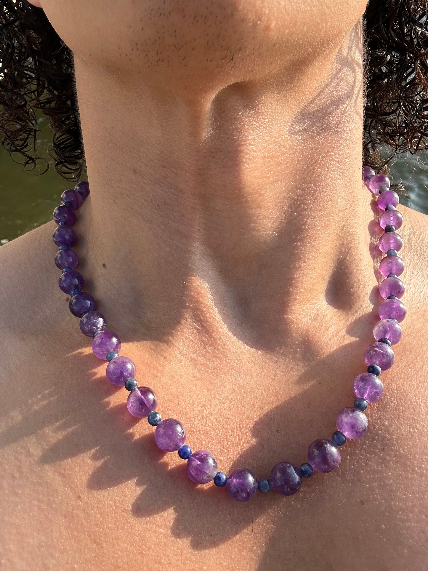 Luxury Amethyst-Sodalite Pure Gemstone Chain - World's Best Quality & Made To Last
