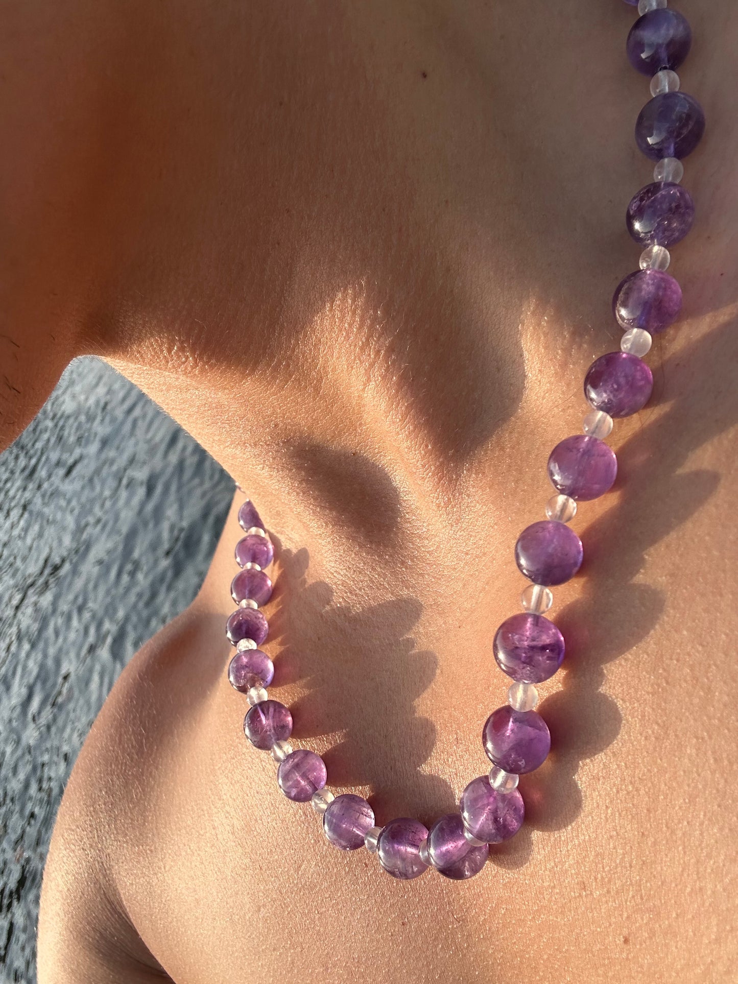 Luxury Amethyst-Moonstone Pure Gemstone Chain - World's Best Quality & Made To Last