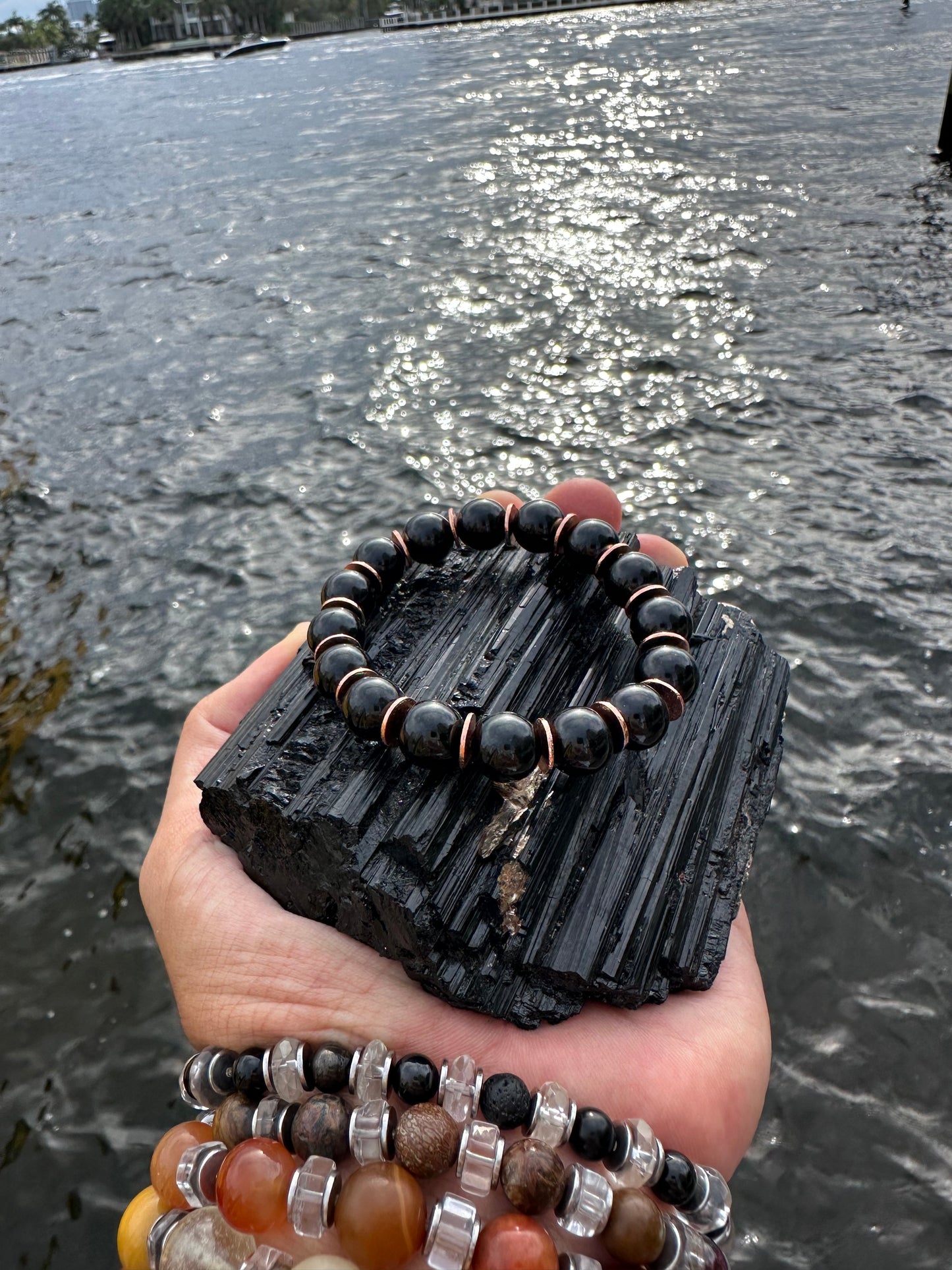 Black Tourmaline Copper Protection Bracelet - World's Best Quality & Made To Last