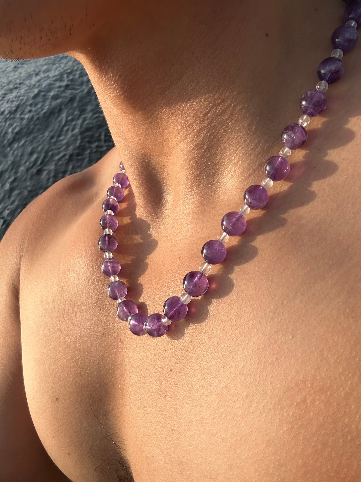Luxury Amethyst-Moonstone Pure Gemstone Chain - World's Best Quality & Made To Last