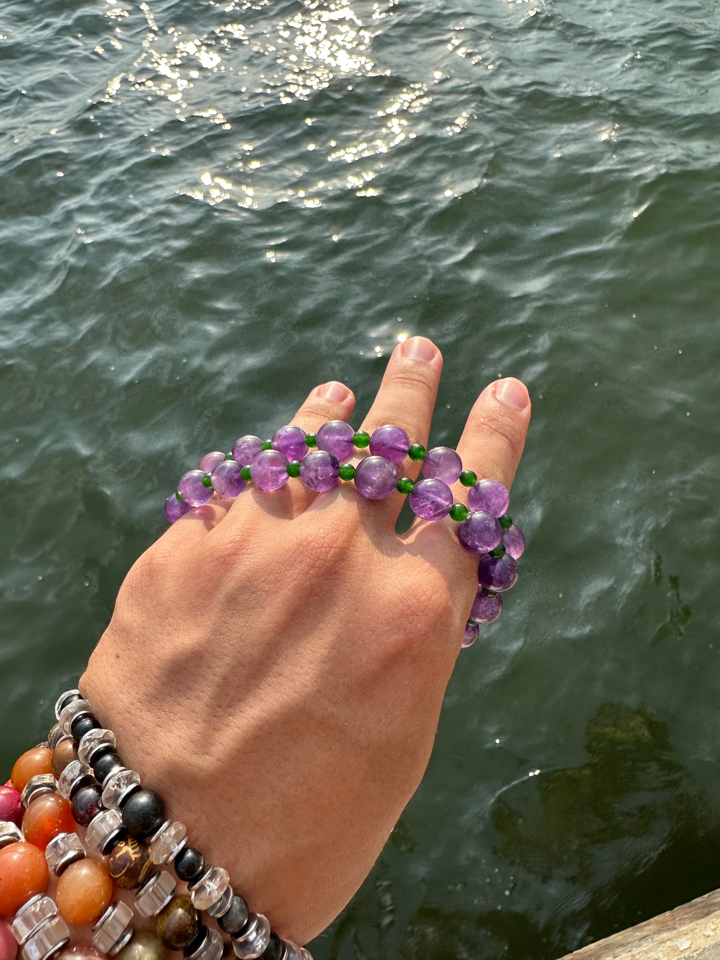 Luxury Amethyst-Jade Pure Gemstone Chain - World's Best Quality & Made To Last
