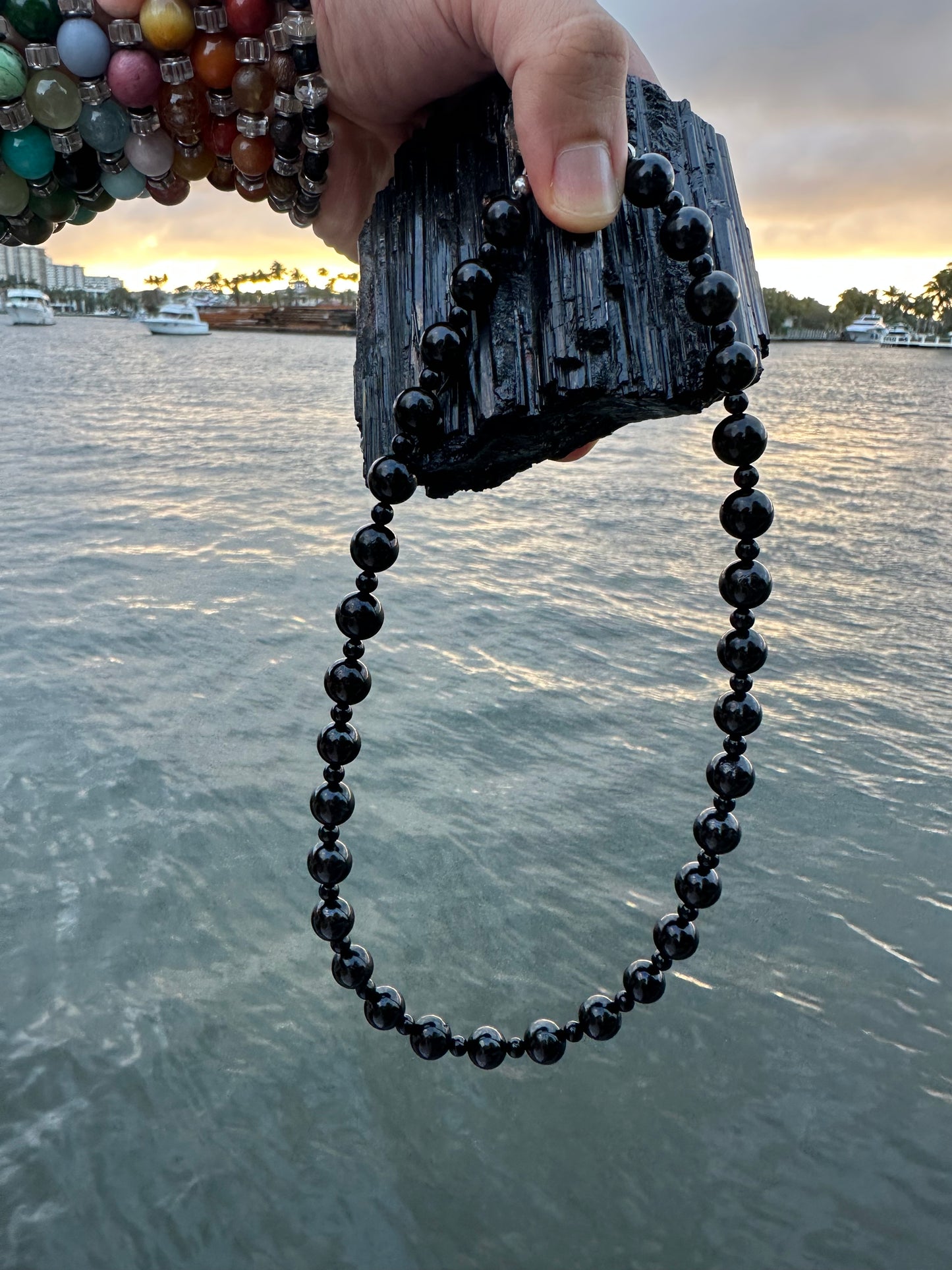 Black Tourmaline Protection Necklace - World's Best Quality & Made To Last (10MM)