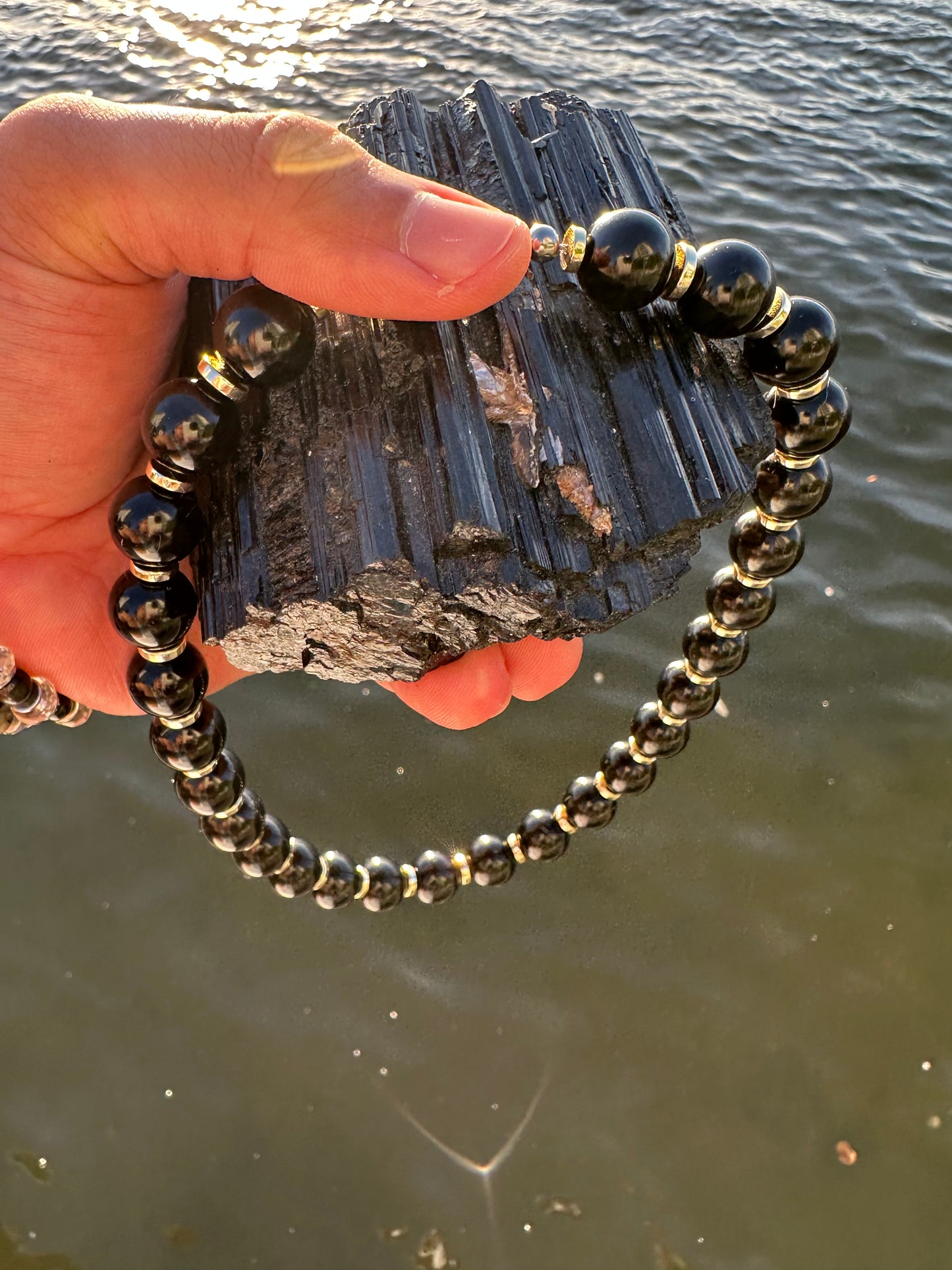 Black Tourmaline Protection Necklace - World's Best Quality & Made To Last (14MM)