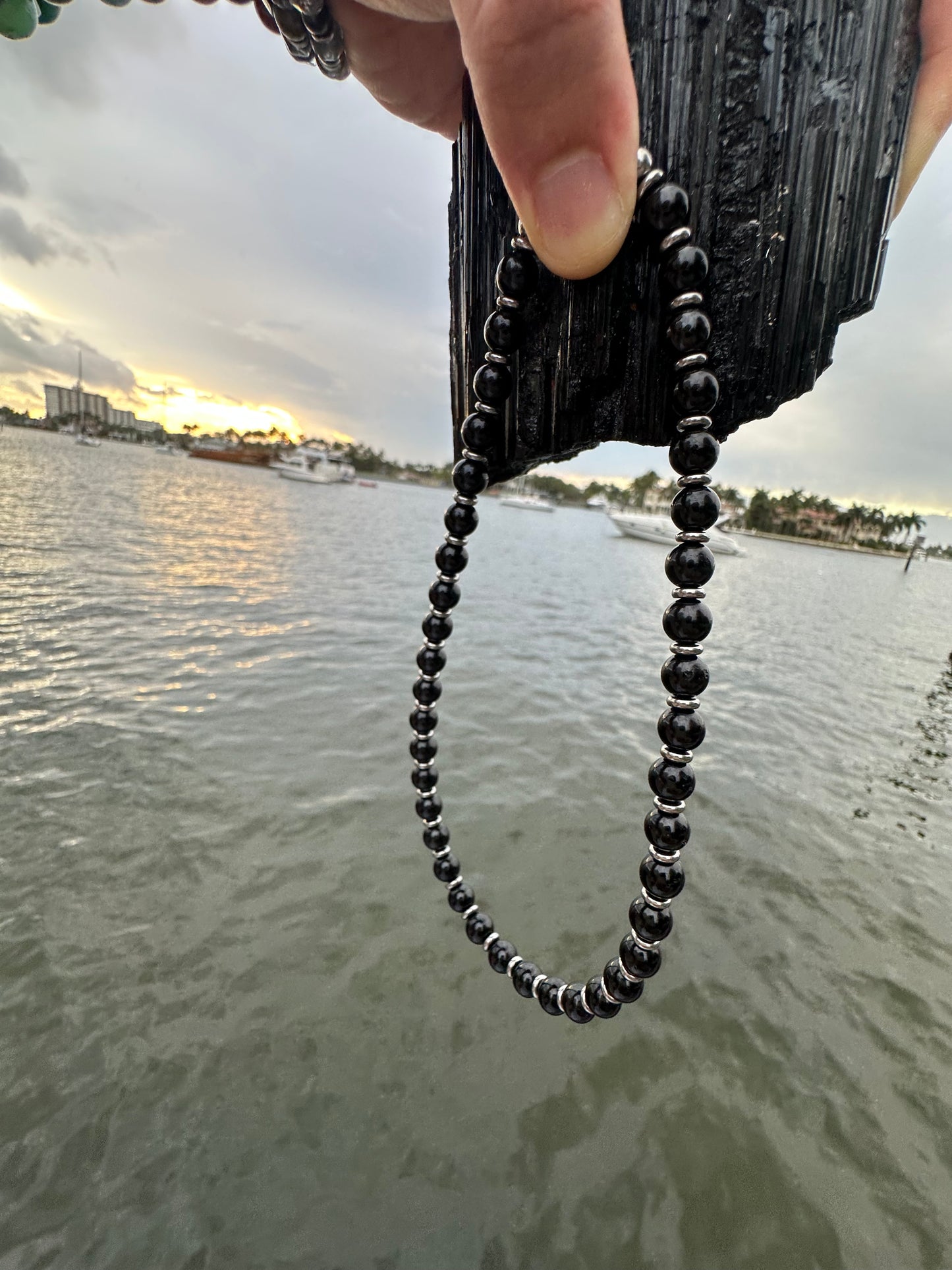 Black Tourmaline Protection Necklace - World's Best Quality & Made To Last (8MM)