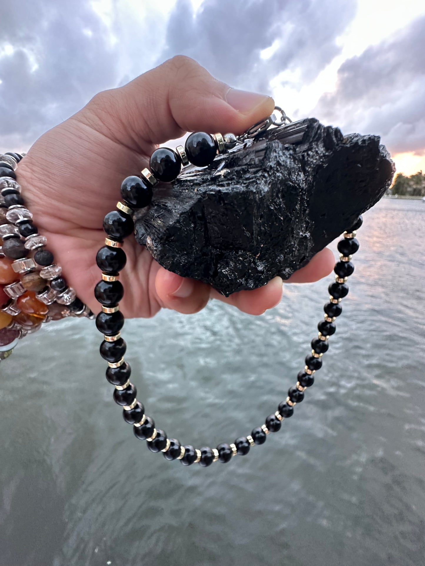 Black Tourmaline Protection Necklace - World's Best Quality & Made To Last (10MM)