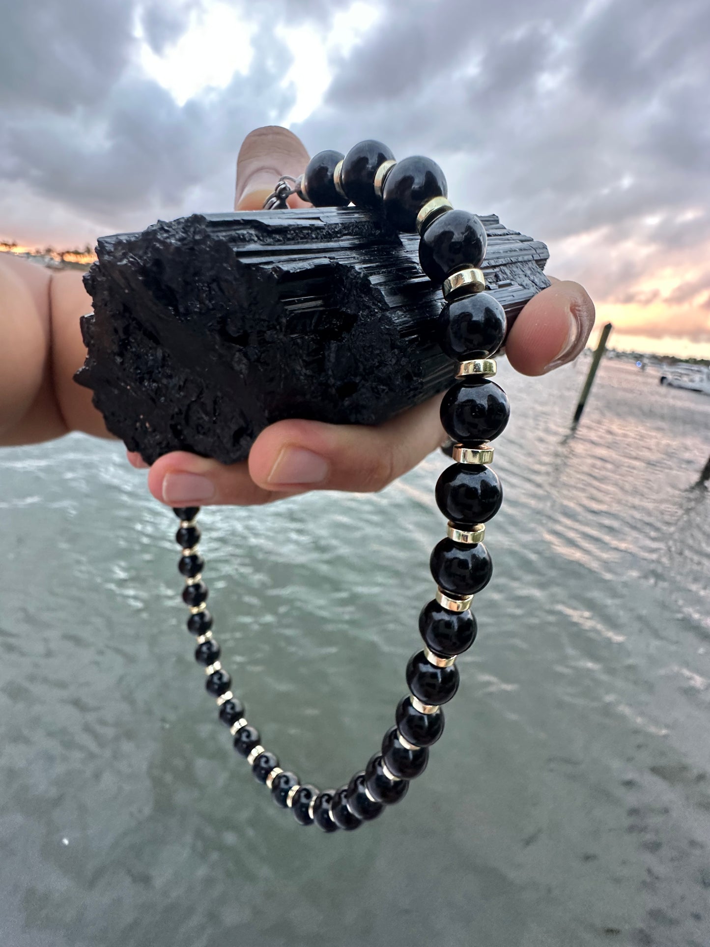 Black Tourmaline Protection Necklace - World's Best Quality & Made To Last (10MM)