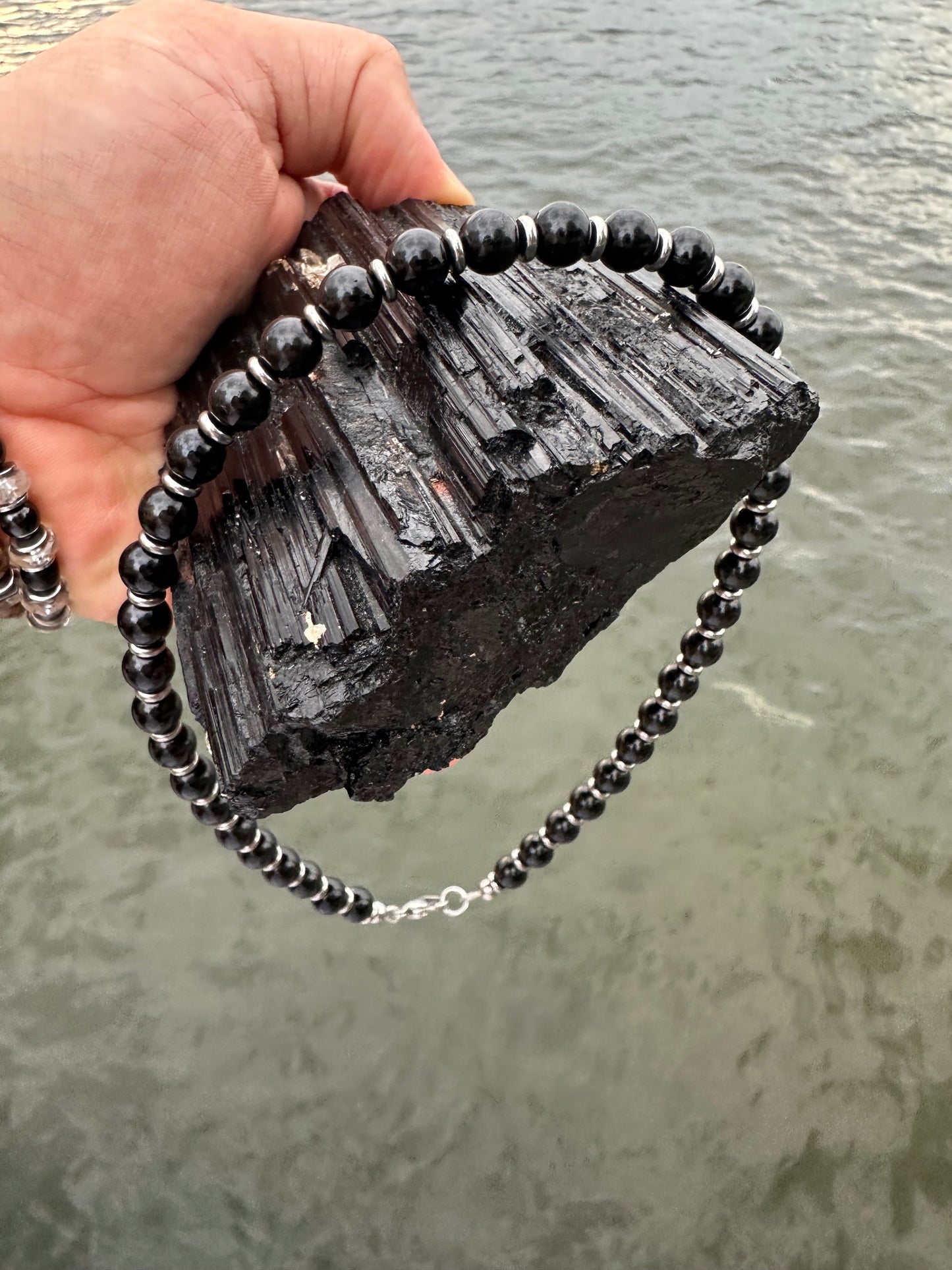 Black Tourmaline Protection Necklace - World's Best Quality & Made To Last (8MM)