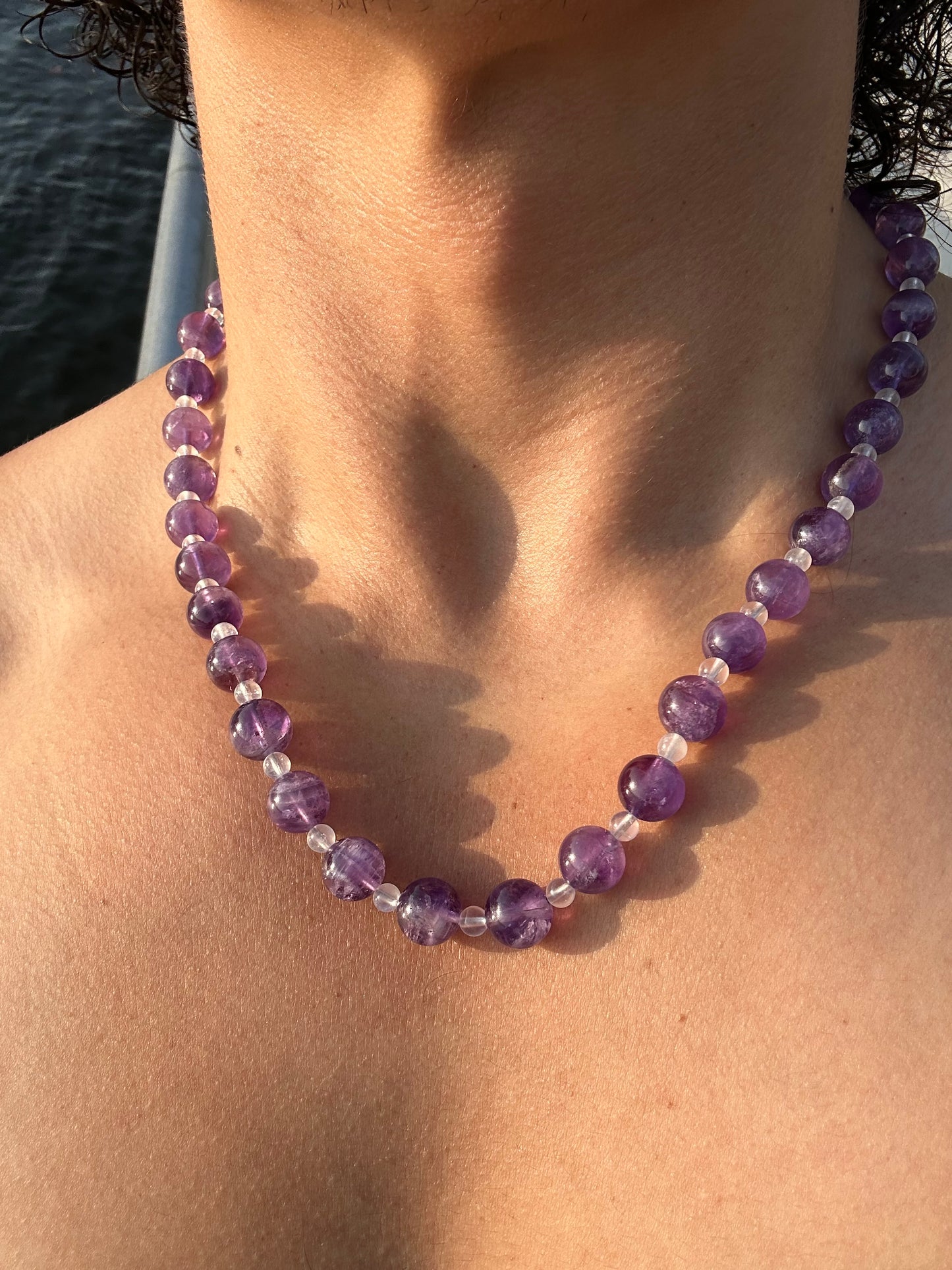 Luxury Amethyst-Moonstone Pure Gemstone Chain - World's Best Quality & Made To Last