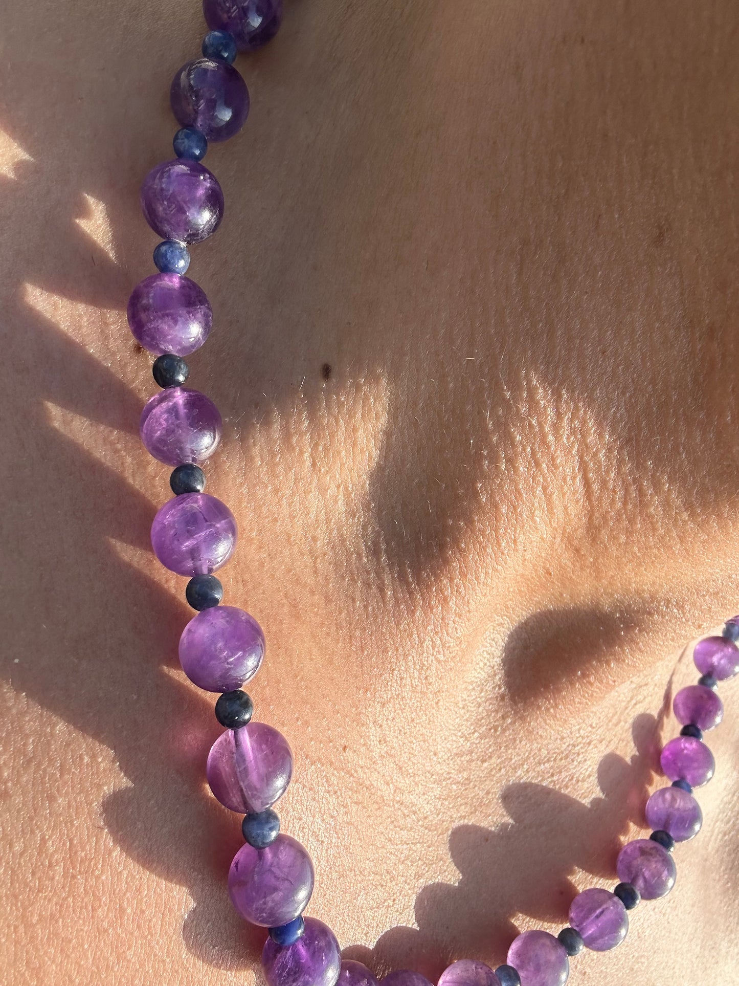 Luxury Amethyst-Sodalite Pure Gemstone Chain - World's Best Quality & Made To Last