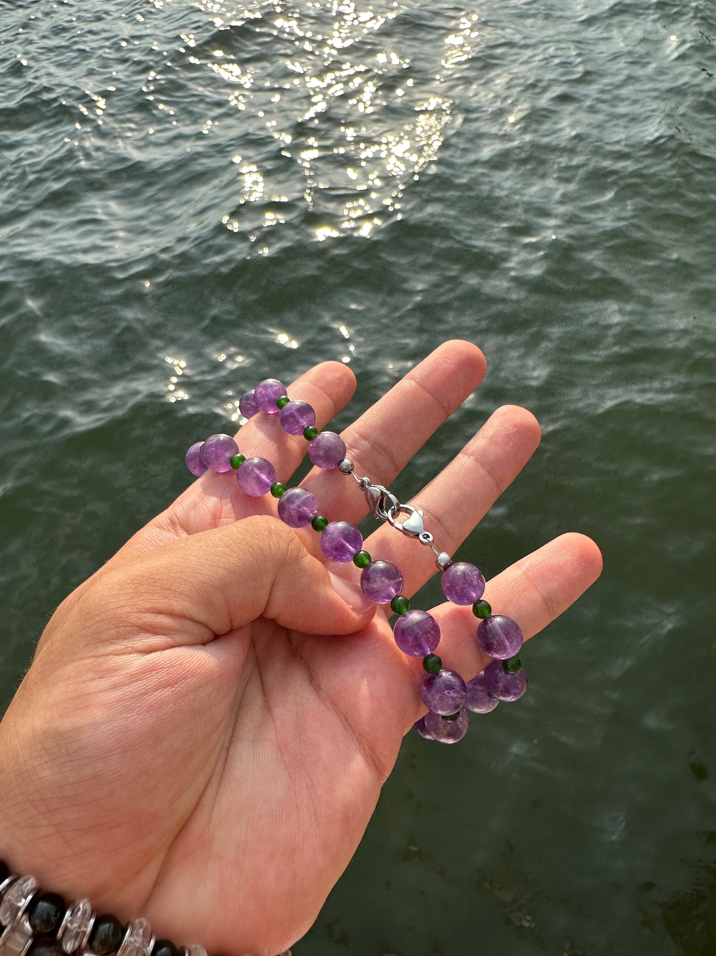Luxury Amethyst-Jade Pure Gemstone Chain - World's Best Quality & Made To Last