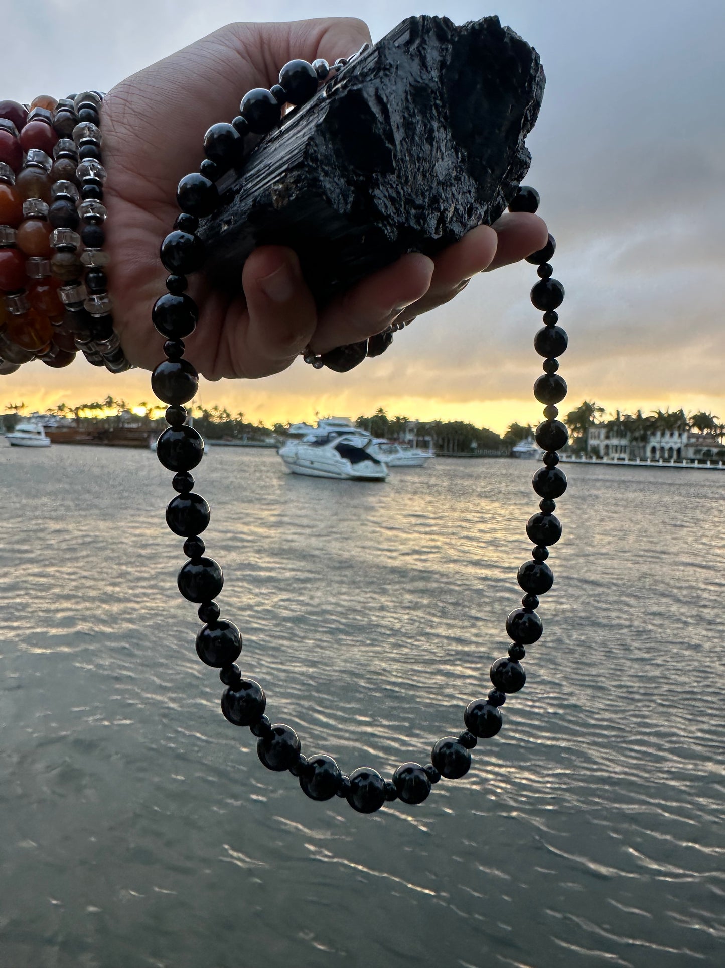 Black Tourmaline Protection Necklace - World's Best Quality & Made To Last (10MM)