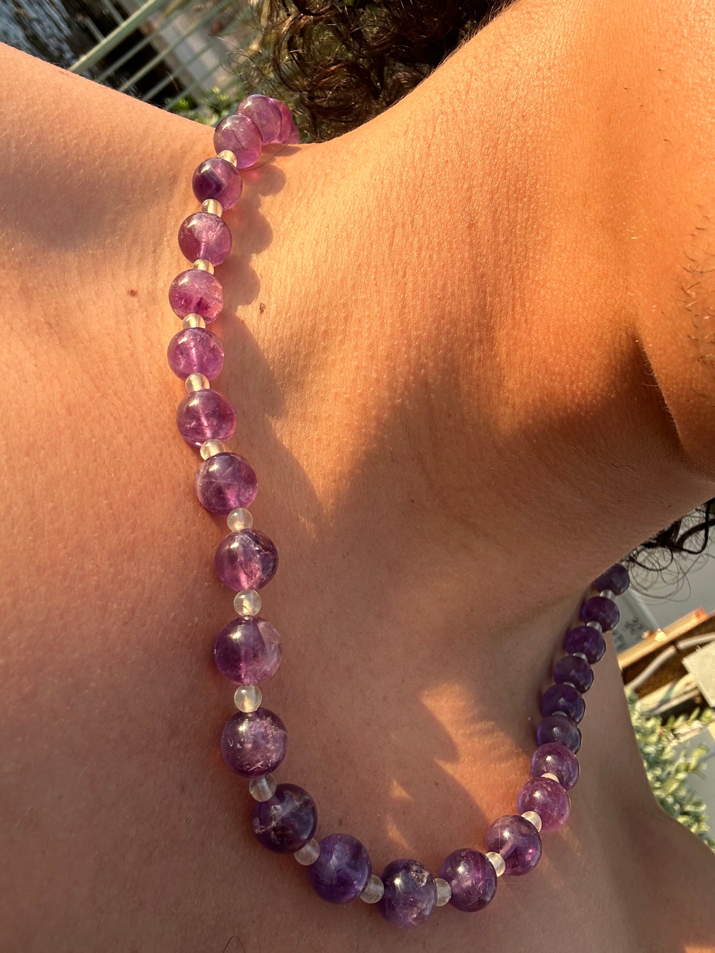 Luxury Amethyst-Prehnite Pure Gemstone Chain - World's Best Quality & Made To Last