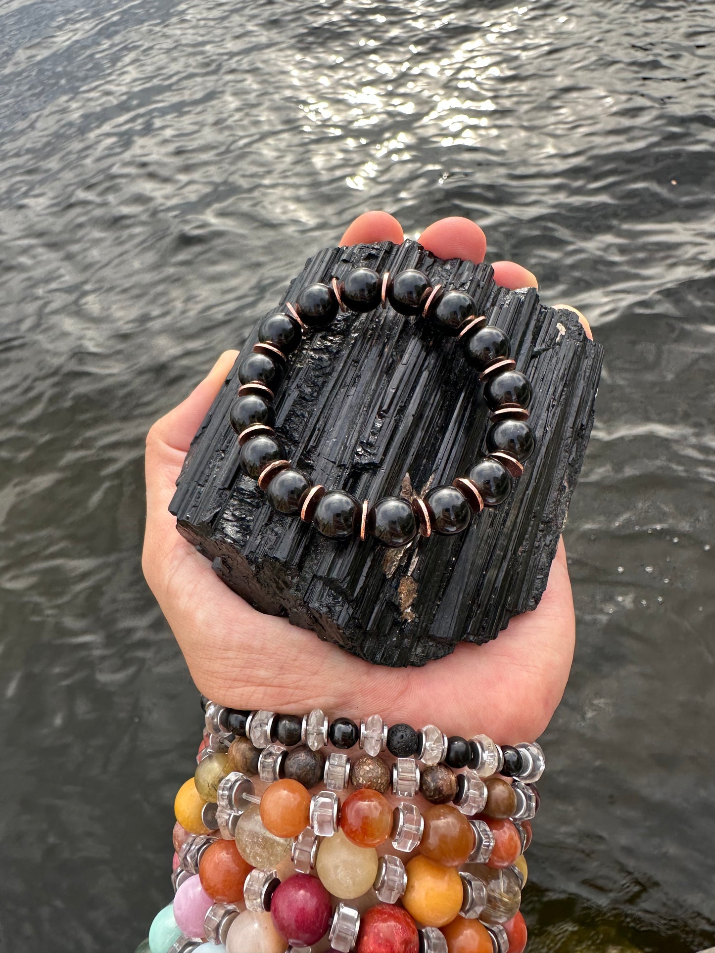 Black Tourmaline Copper Protection Bracelet - World's Best Quality & Made To Last
