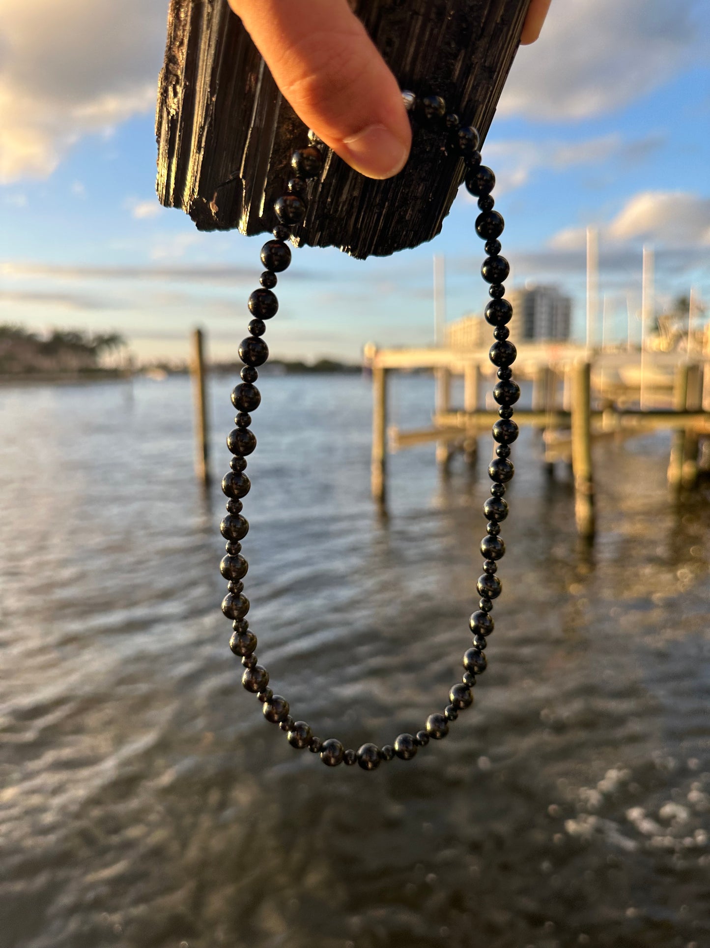 Black Tourmaline Protection Necklace - World's Best Quality & Made To Last (8MM)