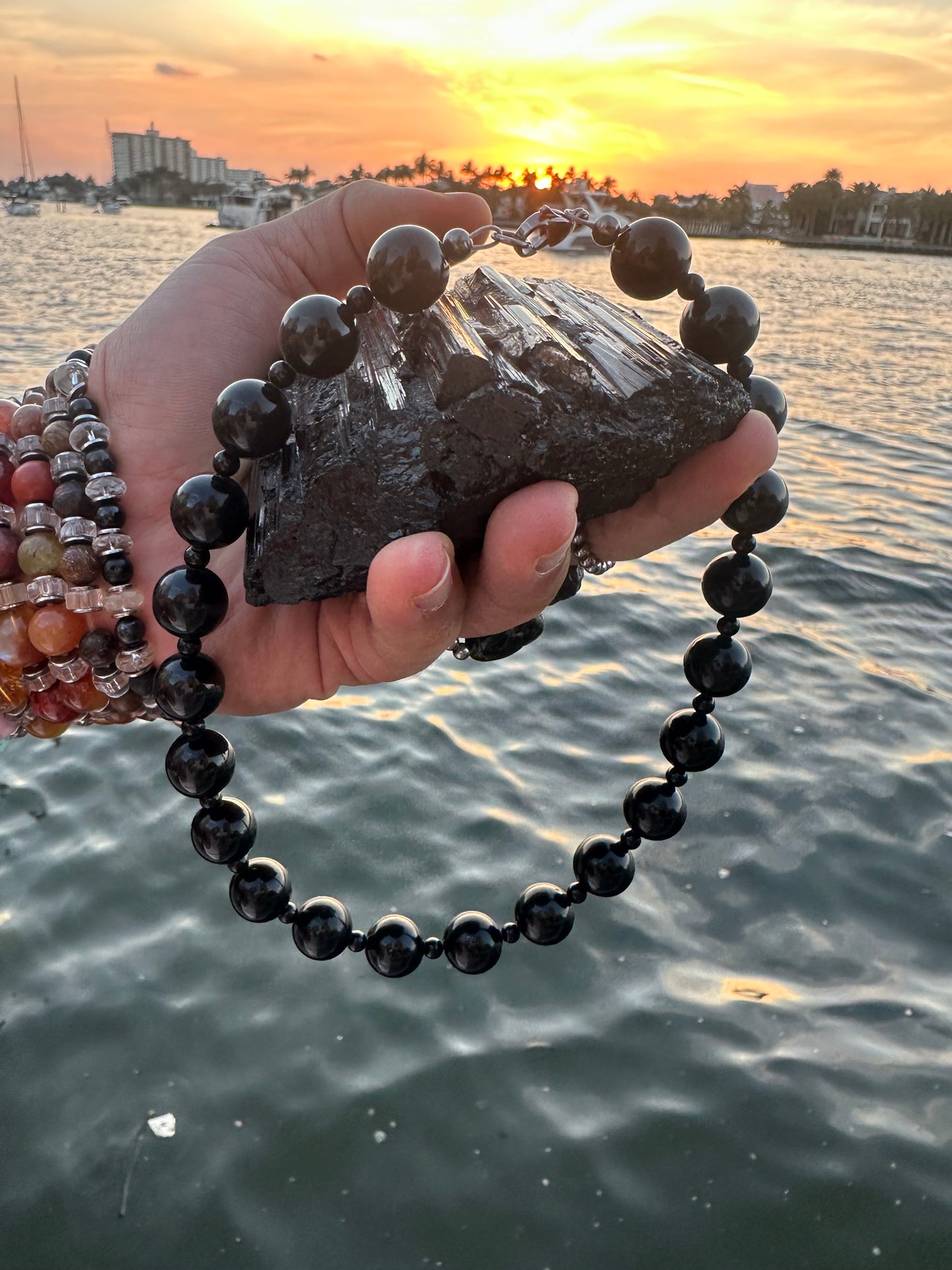 Black Tourmaline Protection Necklace - World's Best Quality & Made To Last (14MM)