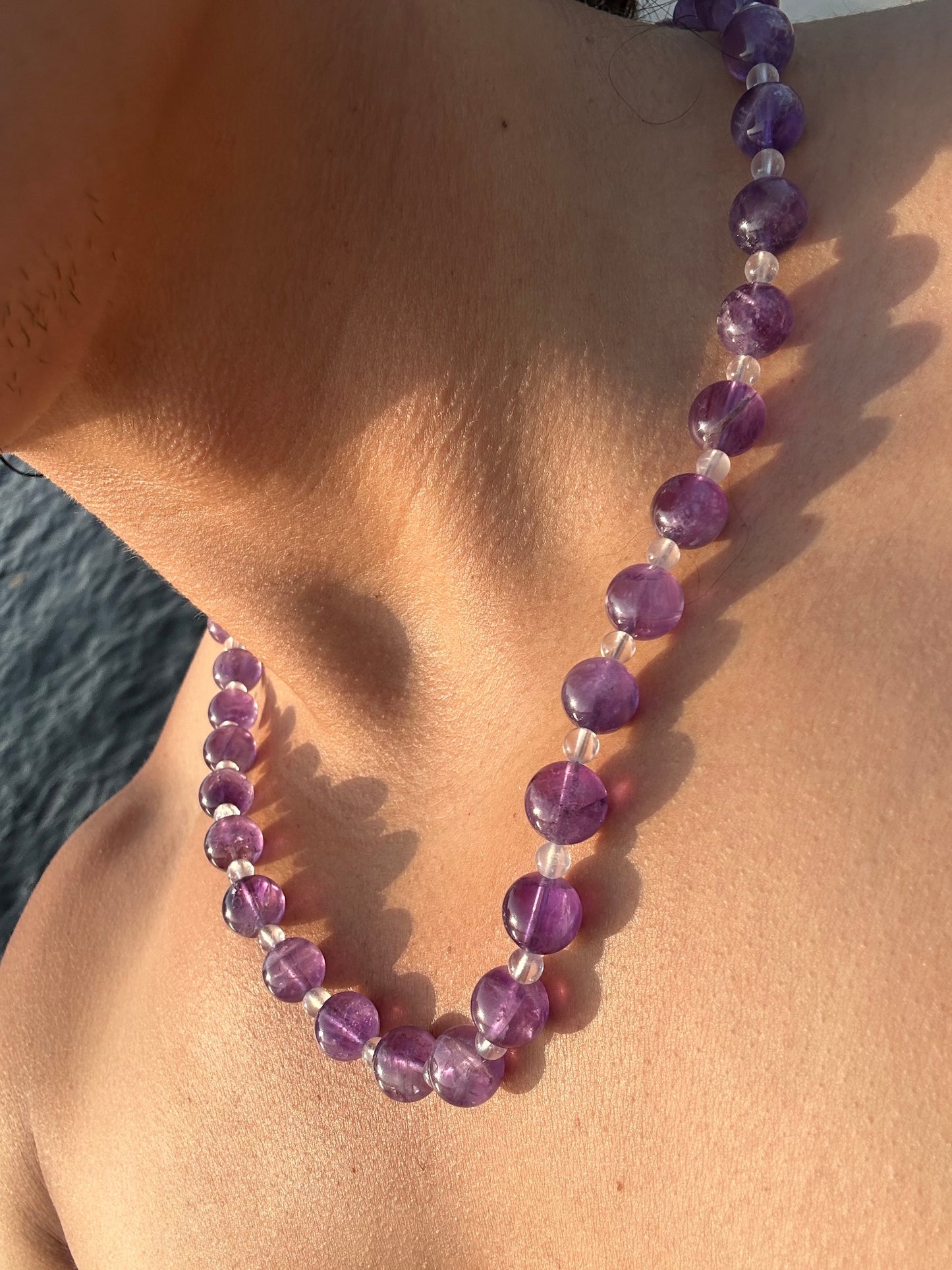 Luxury Amethyst-Moonstone Pure Gemstone Chain - World's Best Quality & Made To Last