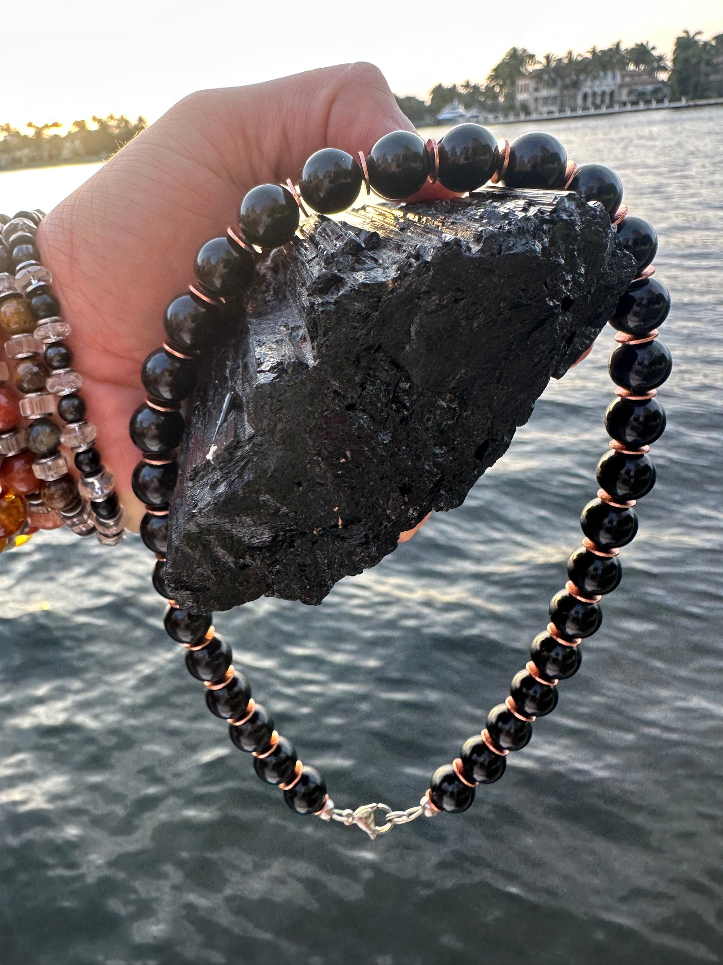 Black Tourmaline Protection Necklace - World's Best Quality & Made To Last (12MM)
