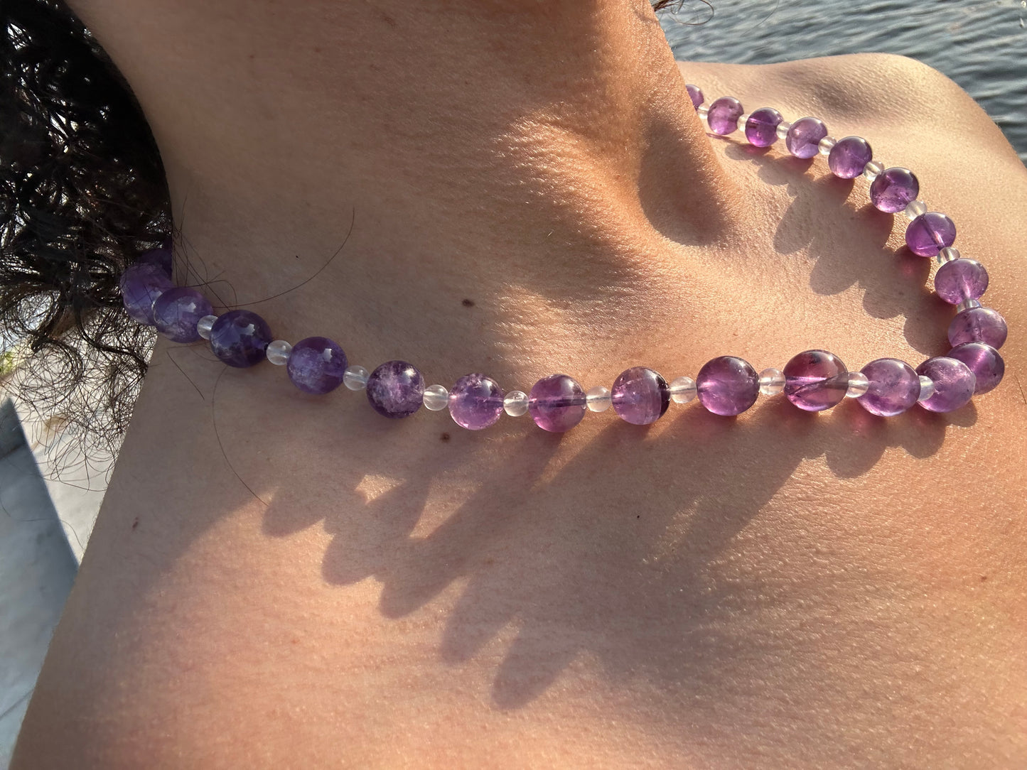 Luxury Amethyst-Moonstone Pure Gemstone Chain - World's Best Quality & Made To Last