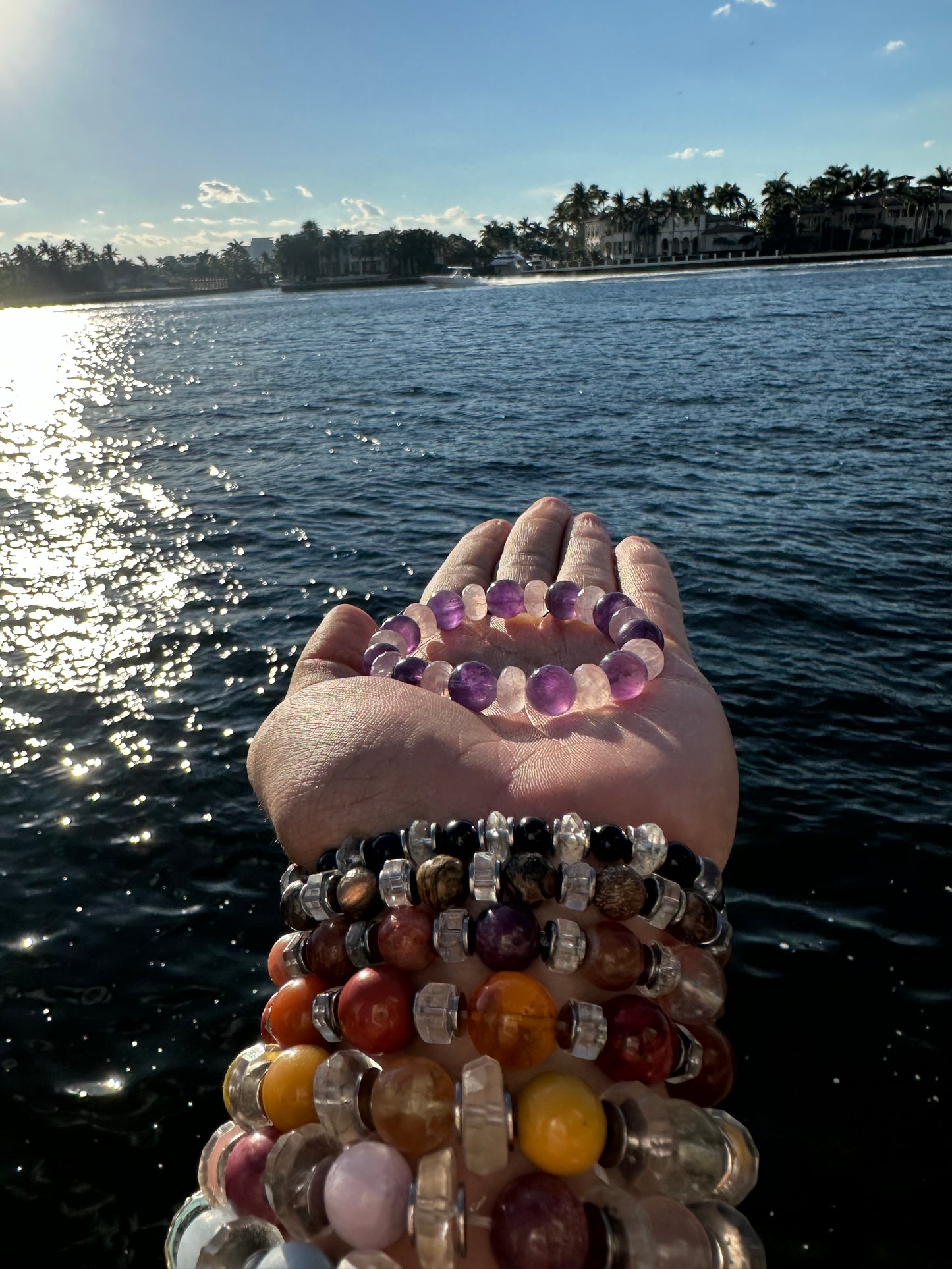 Luxury Amethyst Bracelet Rose Quartz Design - World's Best Quality & Made To Last