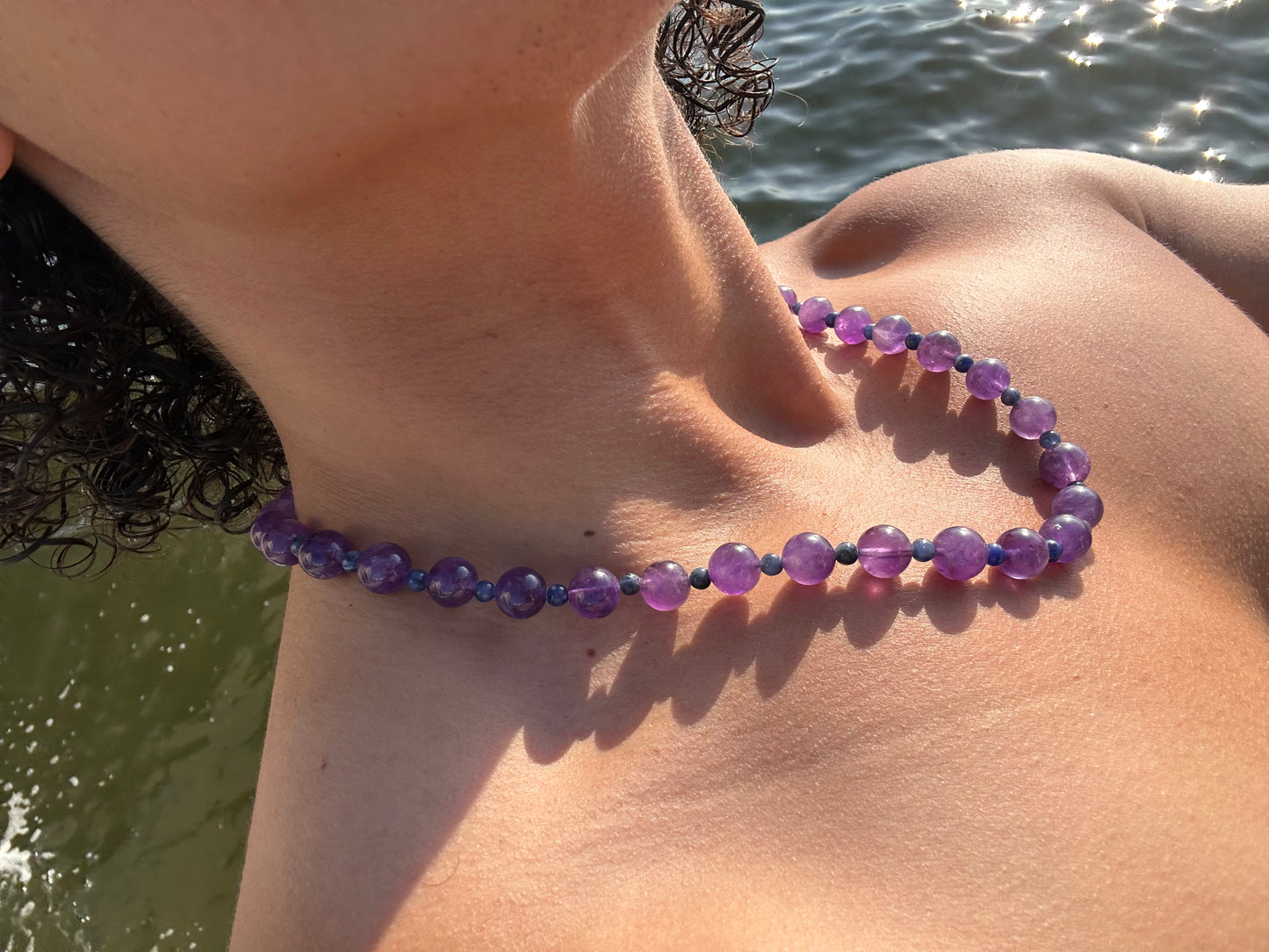 Luxury Amethyst-Sodalite Pure Gemstone Chain - World's Best Quality & Made To Last