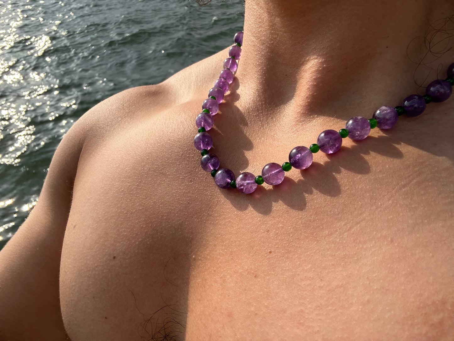 Luxury Amethyst-Jade Pure Gemstone Chain - World's Best Quality & Made To Last