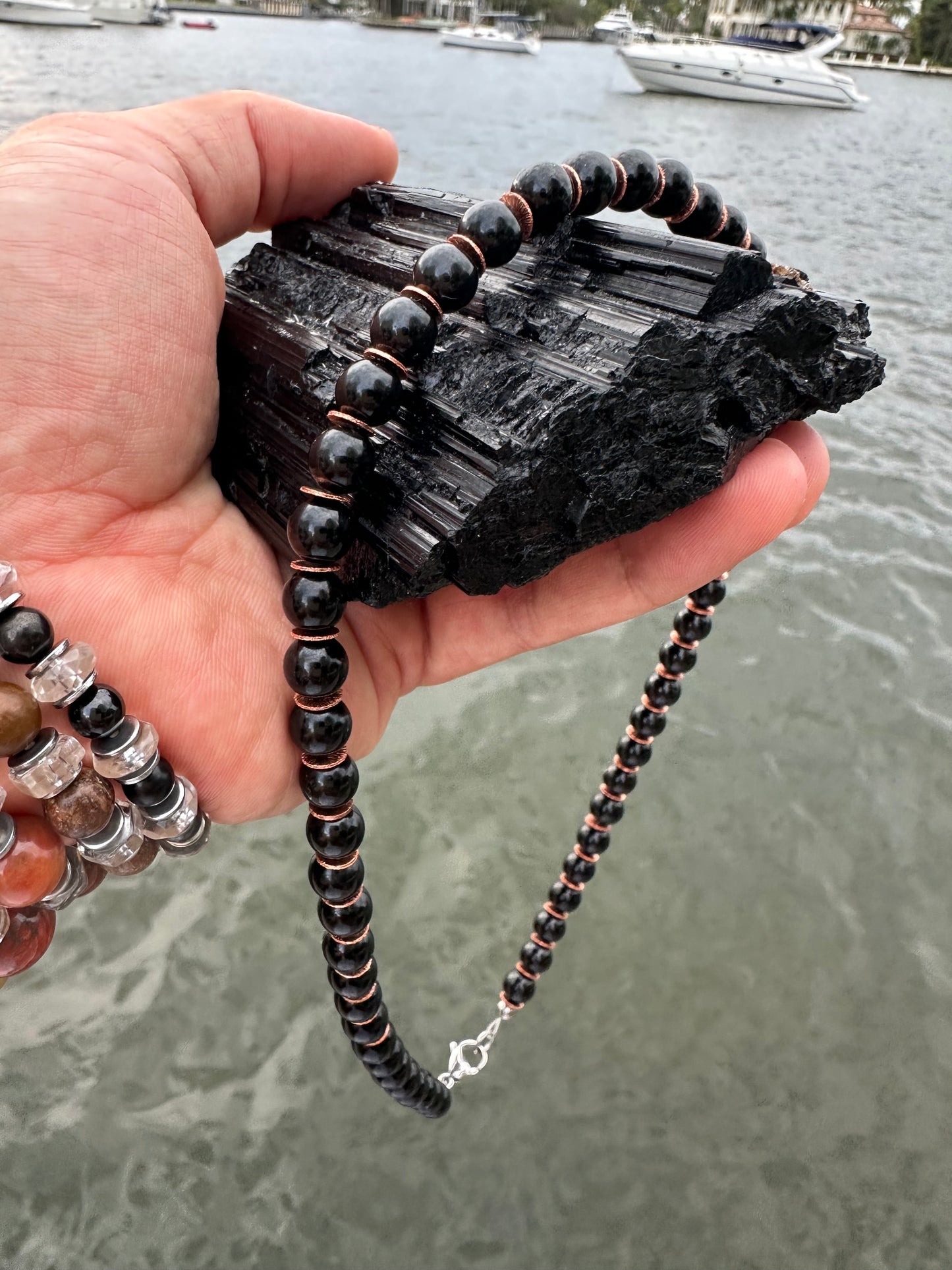 Black Tourmaline Protection Necklace - World's Best Quality & Made To Last (8MM)