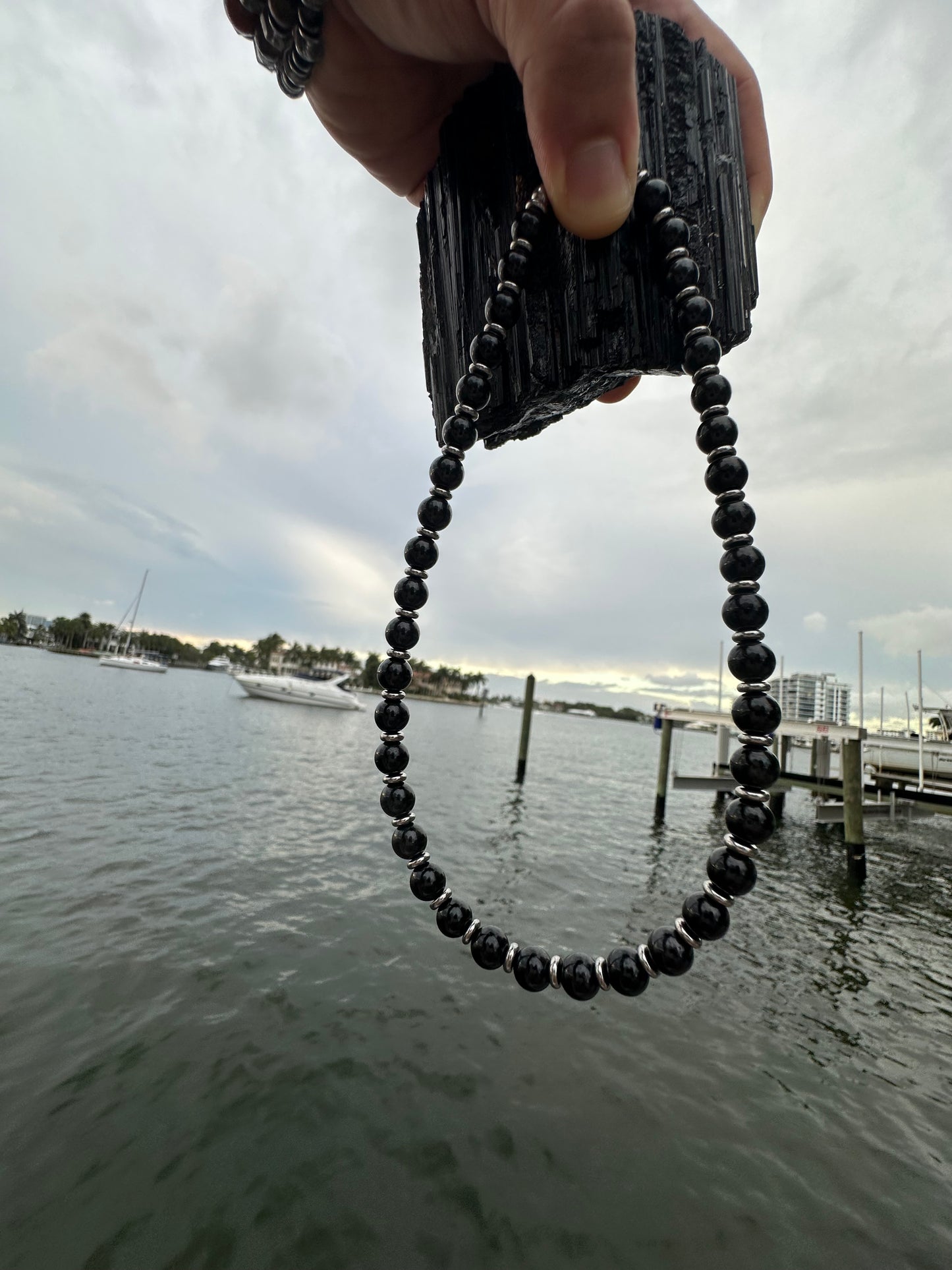 Black Tourmaline Protection Necklace - World's Best Quality & Made To Last (8MM)