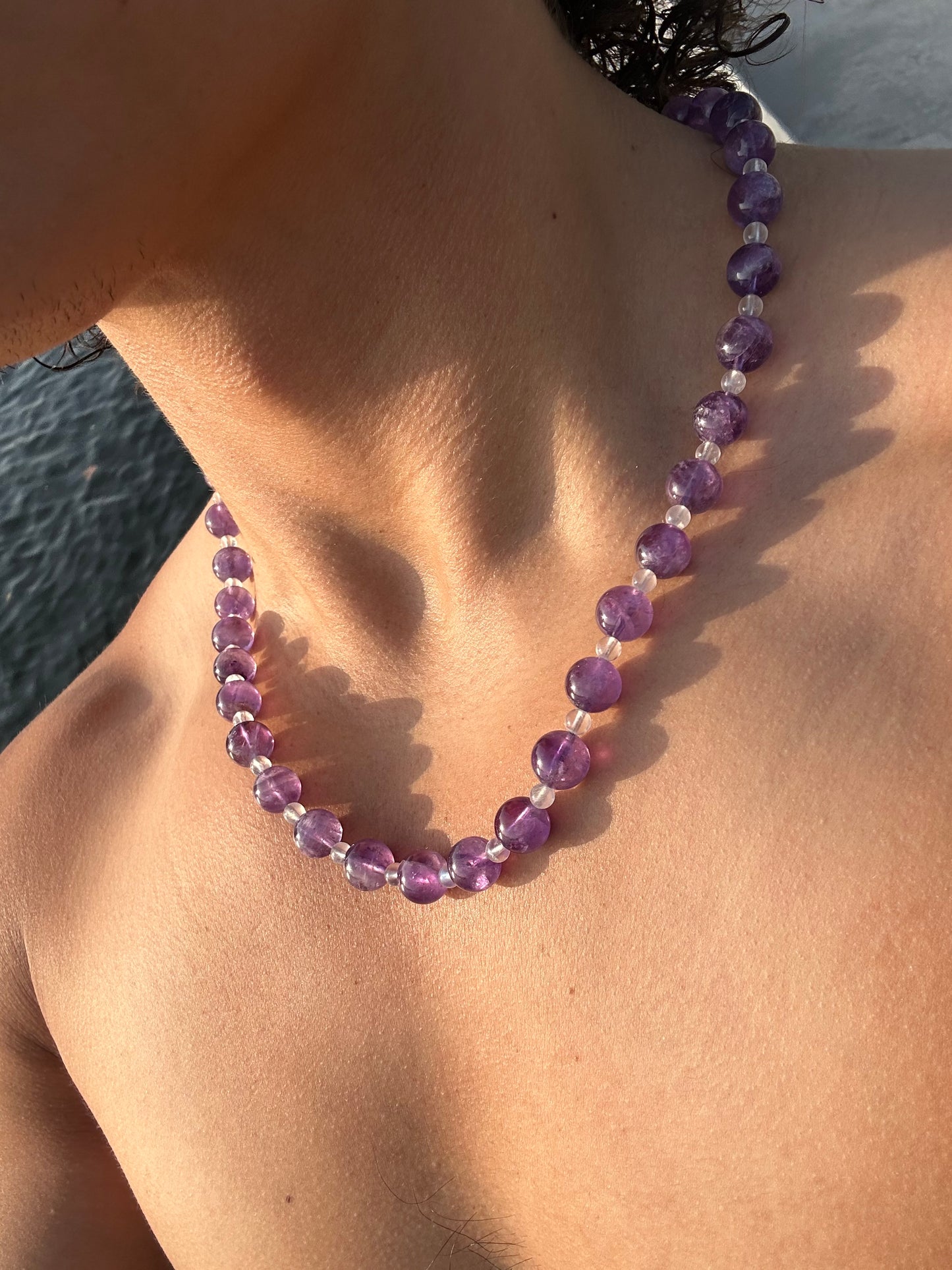 Luxury Amethyst-Moonstone Pure Gemstone Chain - World's Best Quality & Made To Last