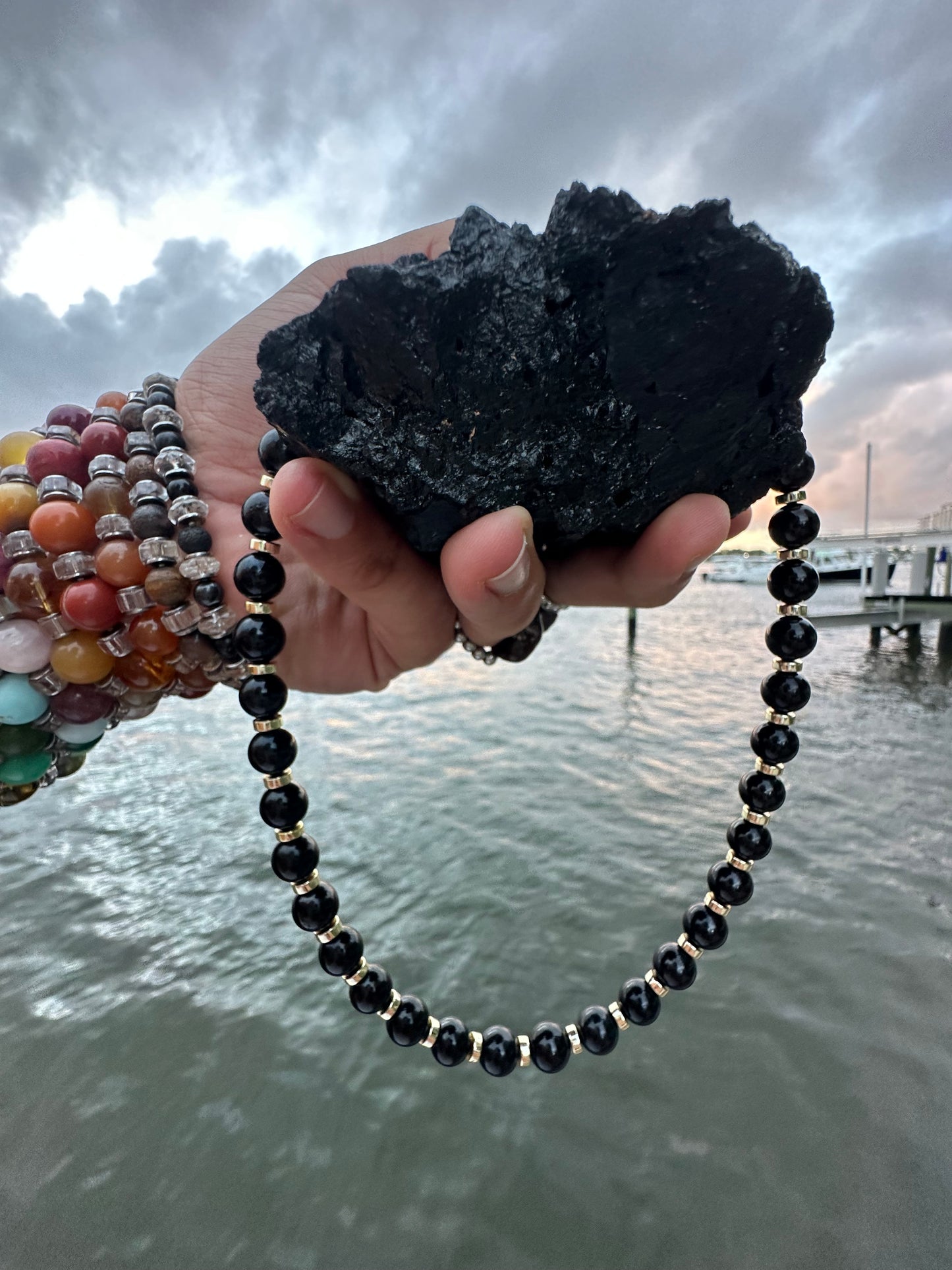 Black Tourmaline Protection Necklace - World's Best Quality & Made To Last (10MM)