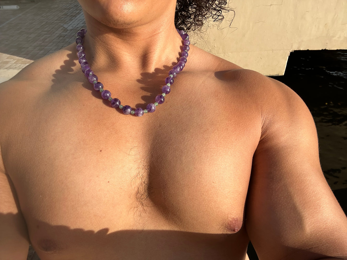 Luxury Amethyst-Green Aventurine Pure Gemstone Chain - World's Best Quality & Made To Last