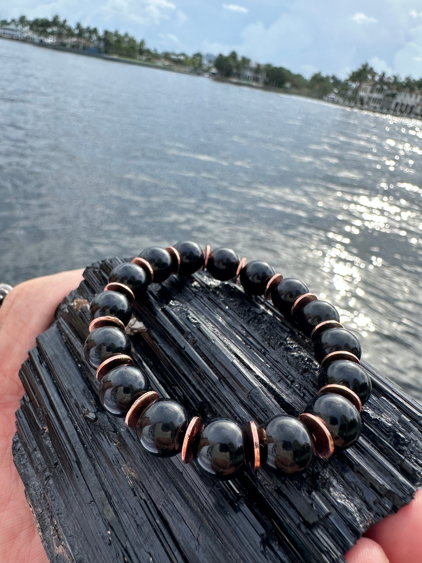 Black Tourmaline Copper Protection Bracelet - World's Best Quality & Made To Last