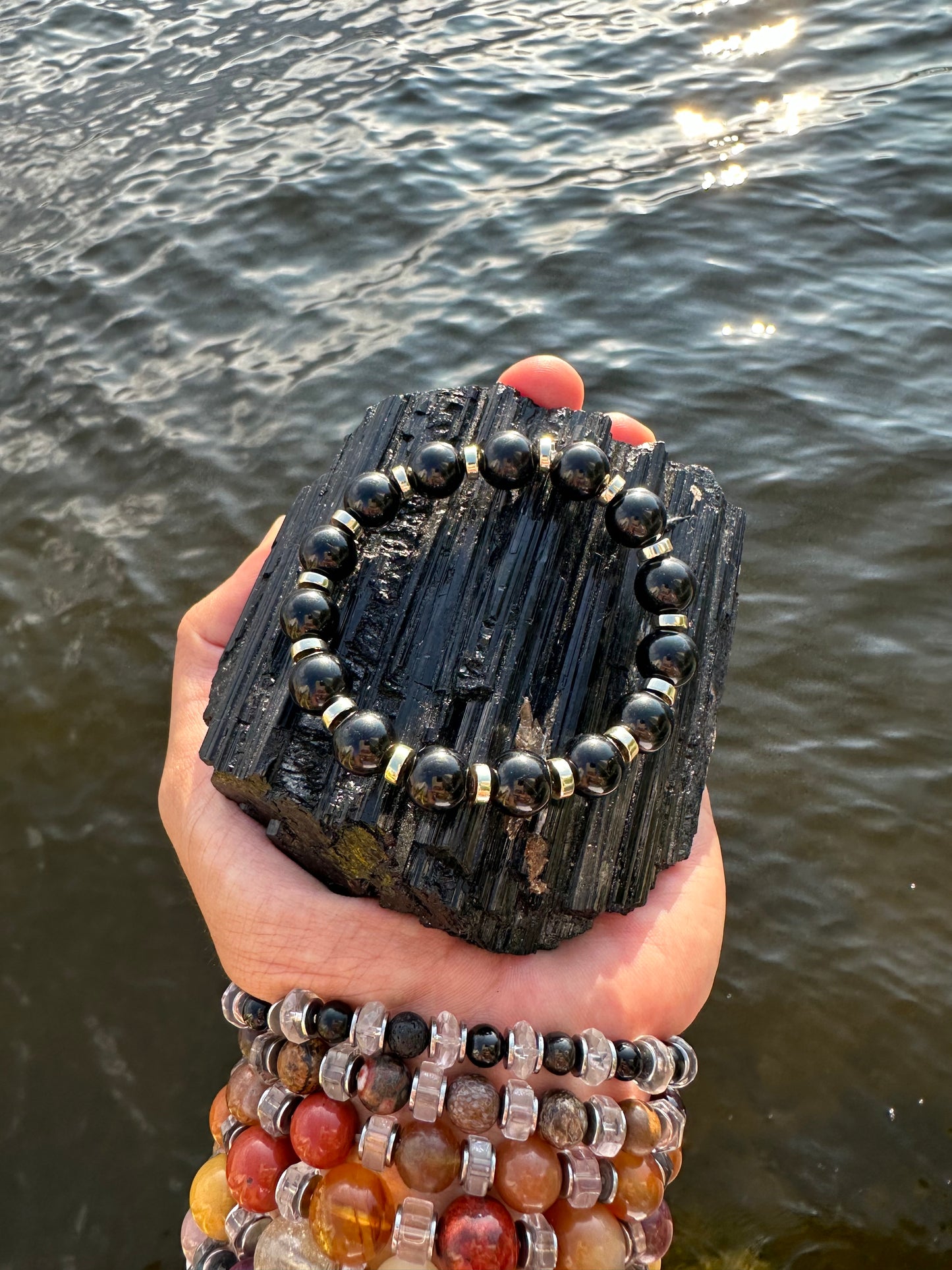 Black Tourmaline Hematite Protection Bracelet - World's Best Quality & Made To Last