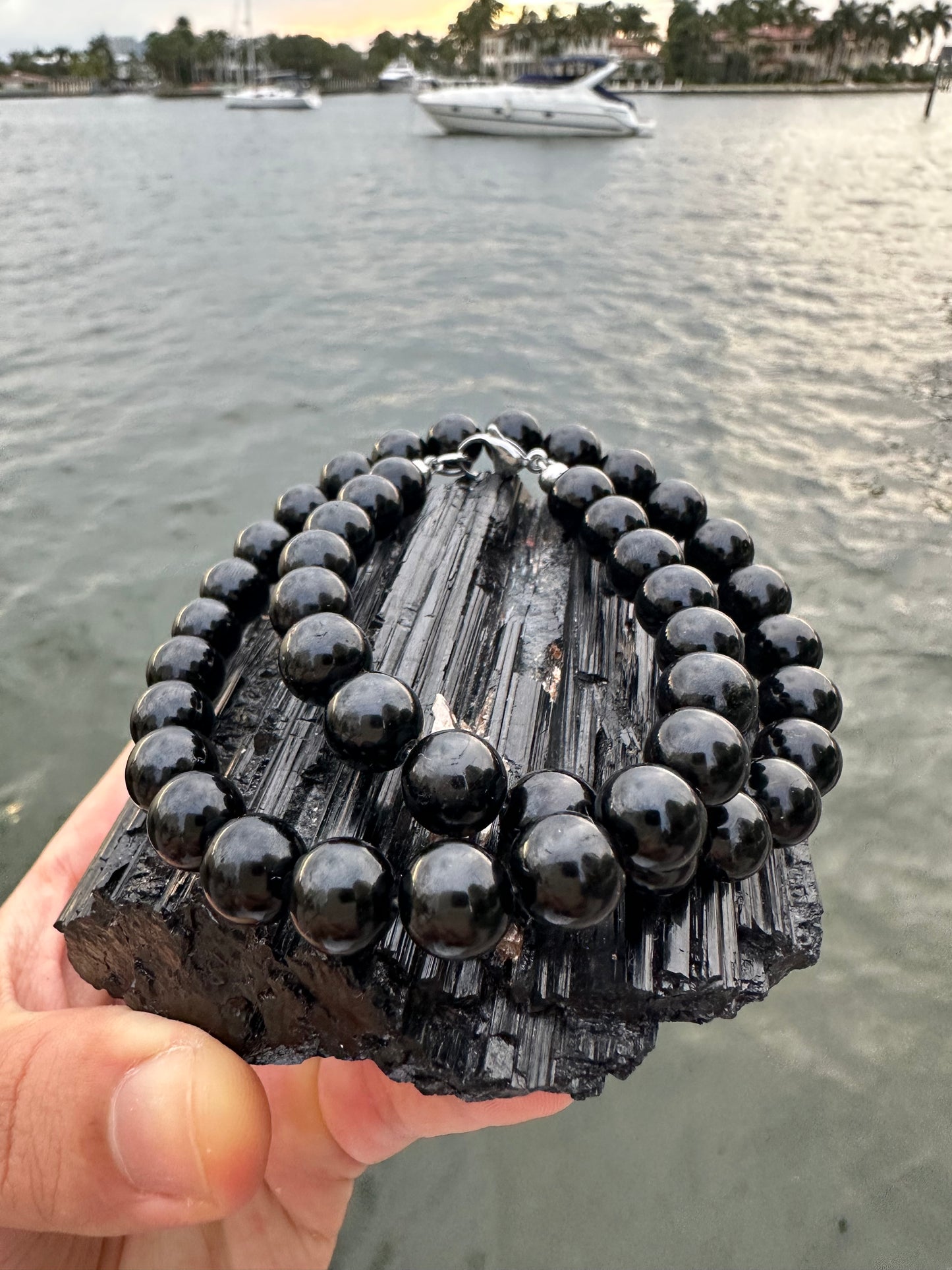 Black Tourmaline Protection Necklace - World's Best Quality & Made To Last (10MM)