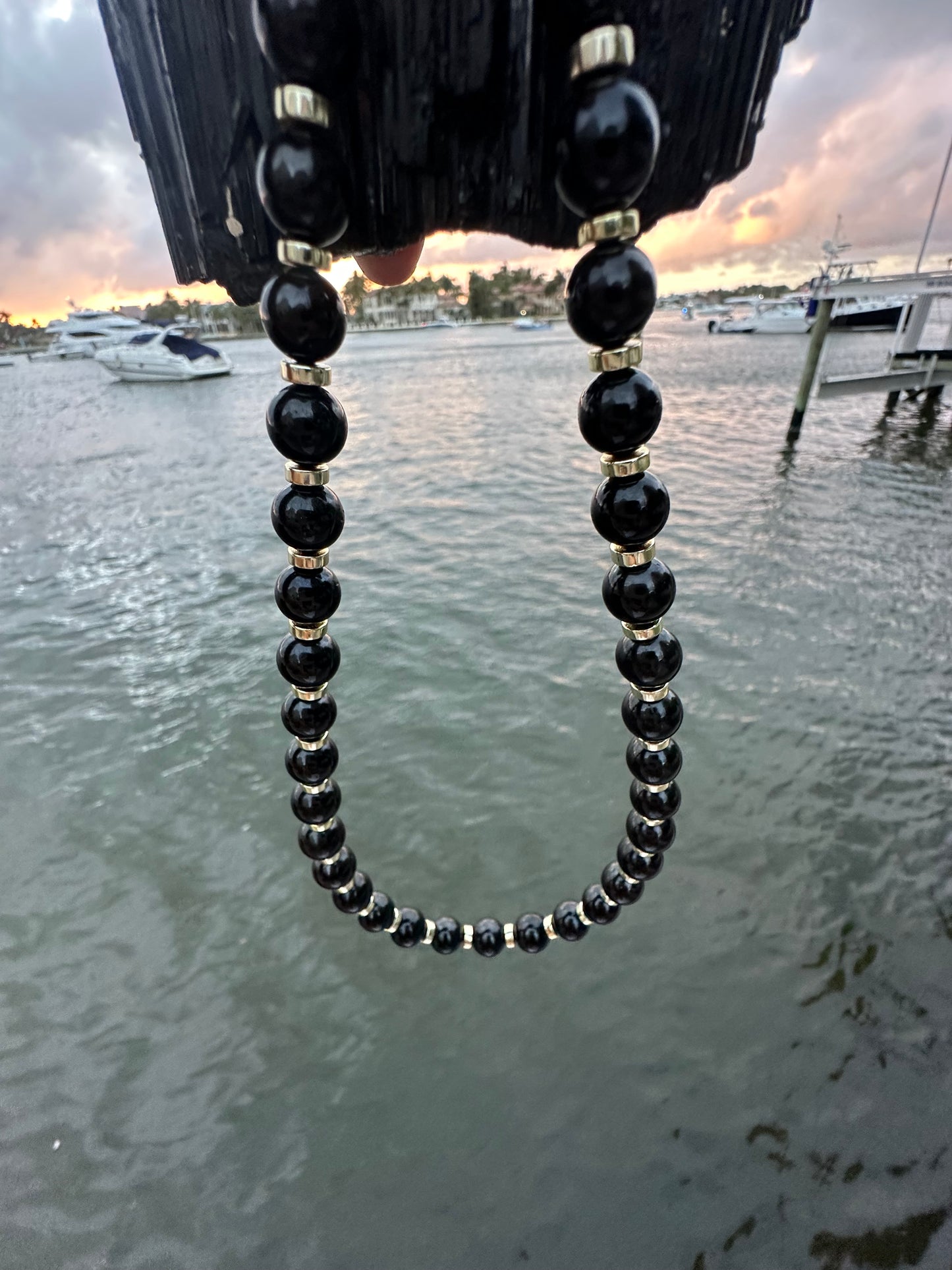Black Tourmaline Protection Necklace - World's Best Quality & Made To Last (10MM)