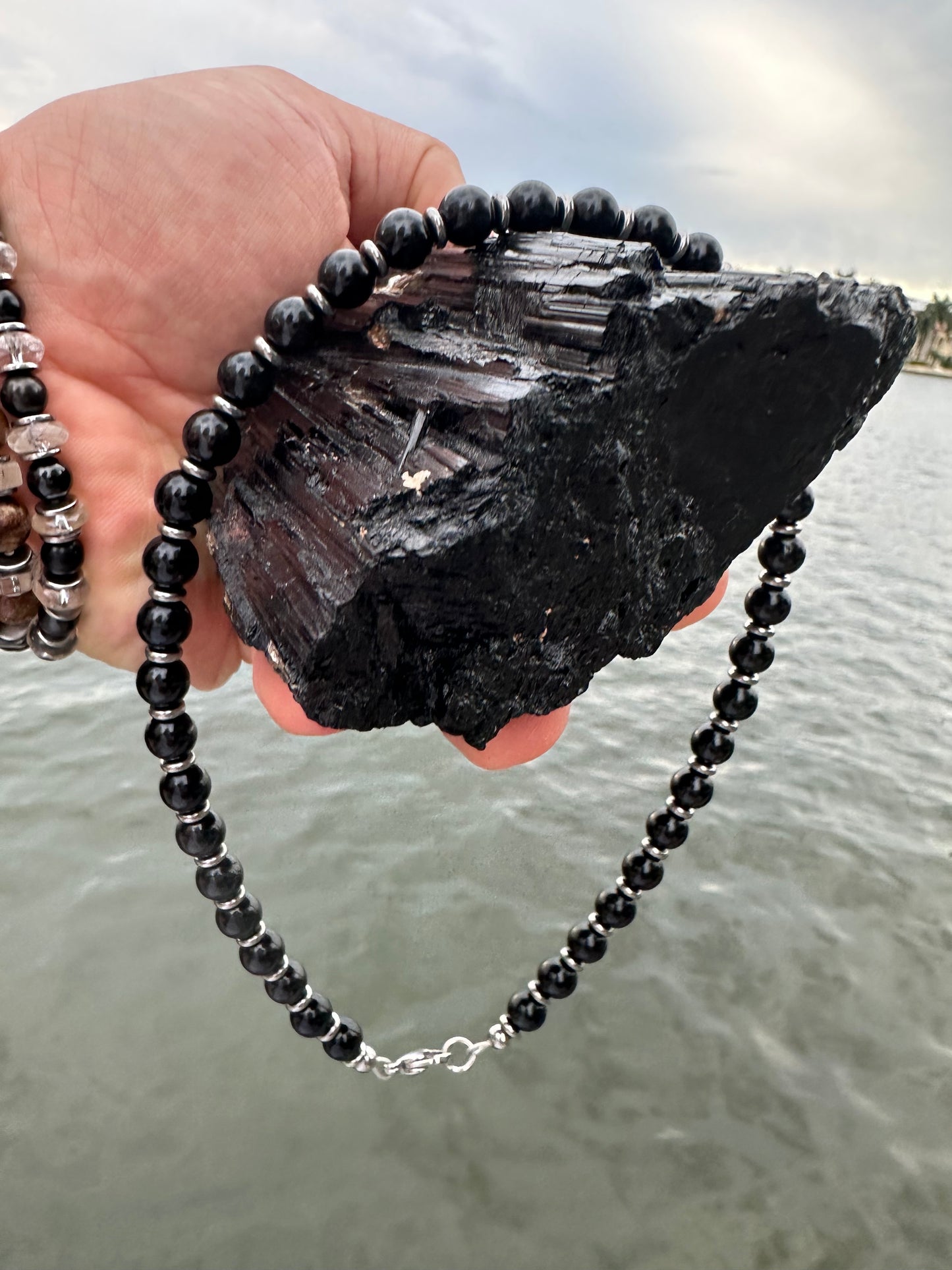 Black Tourmaline Protection Necklace - World's Best Quality & Made To Last (8MM)