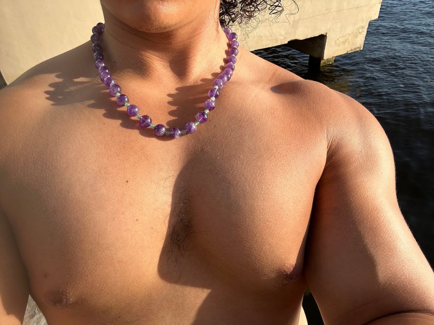 Luxury Amethyst-Green Aventurine Pure Gemstone Chain - World's Best Quality & Made To Last