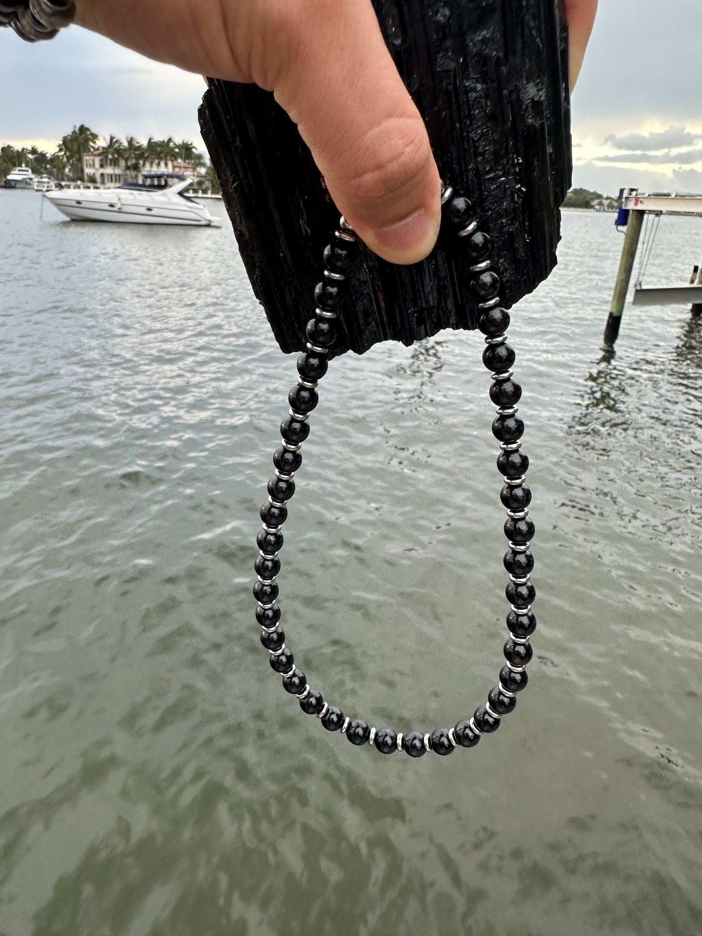 Black Tourmaline Protection Necklace - World's Best Quality & Made To Last (8MM)