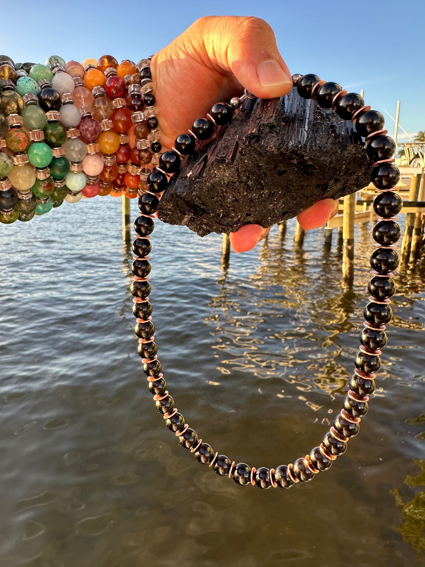 Black Tourmaline Protection Necklace - World's Best Quality & Made To Last (10MM)